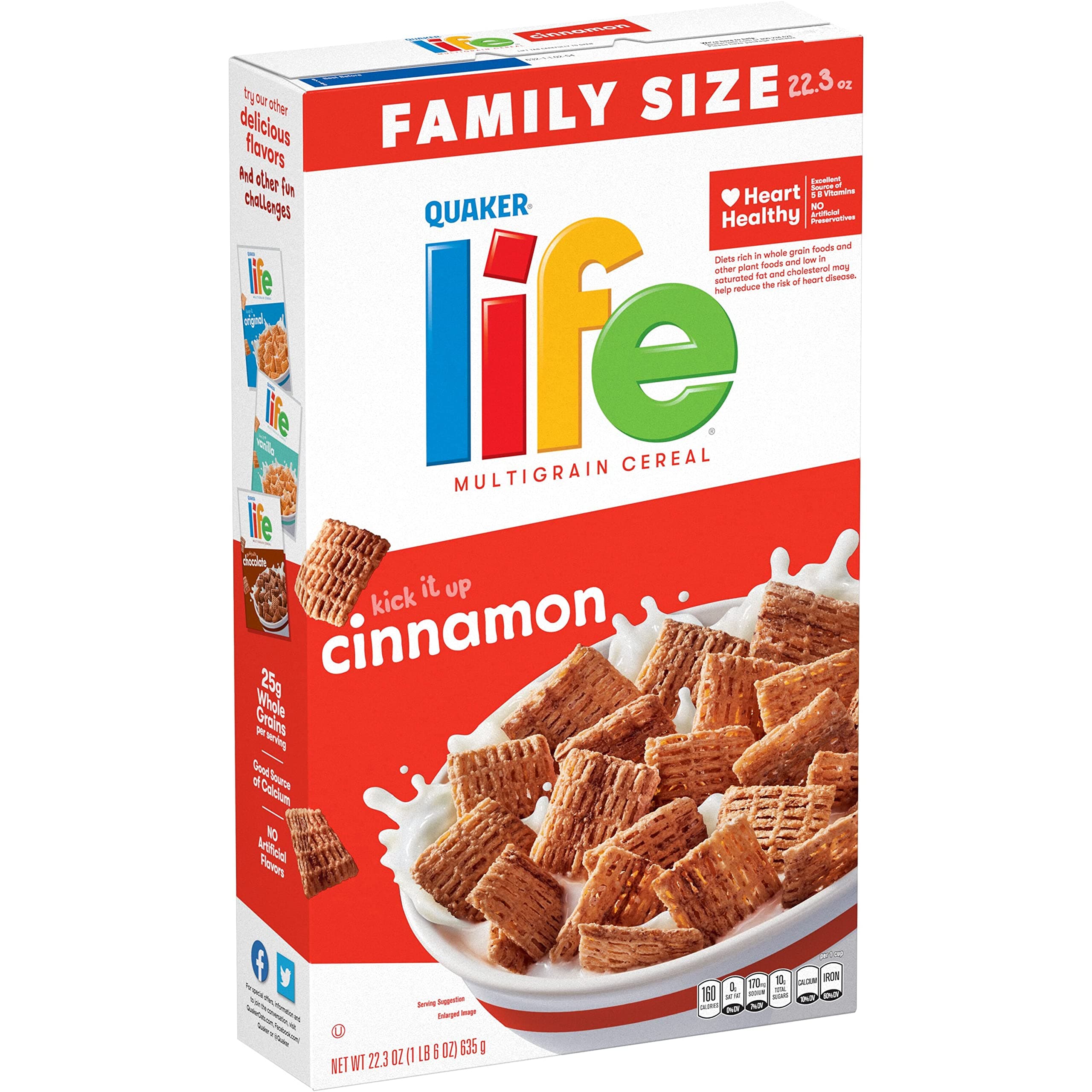 Life Cereal, Cinnamon, 22.3oz Box