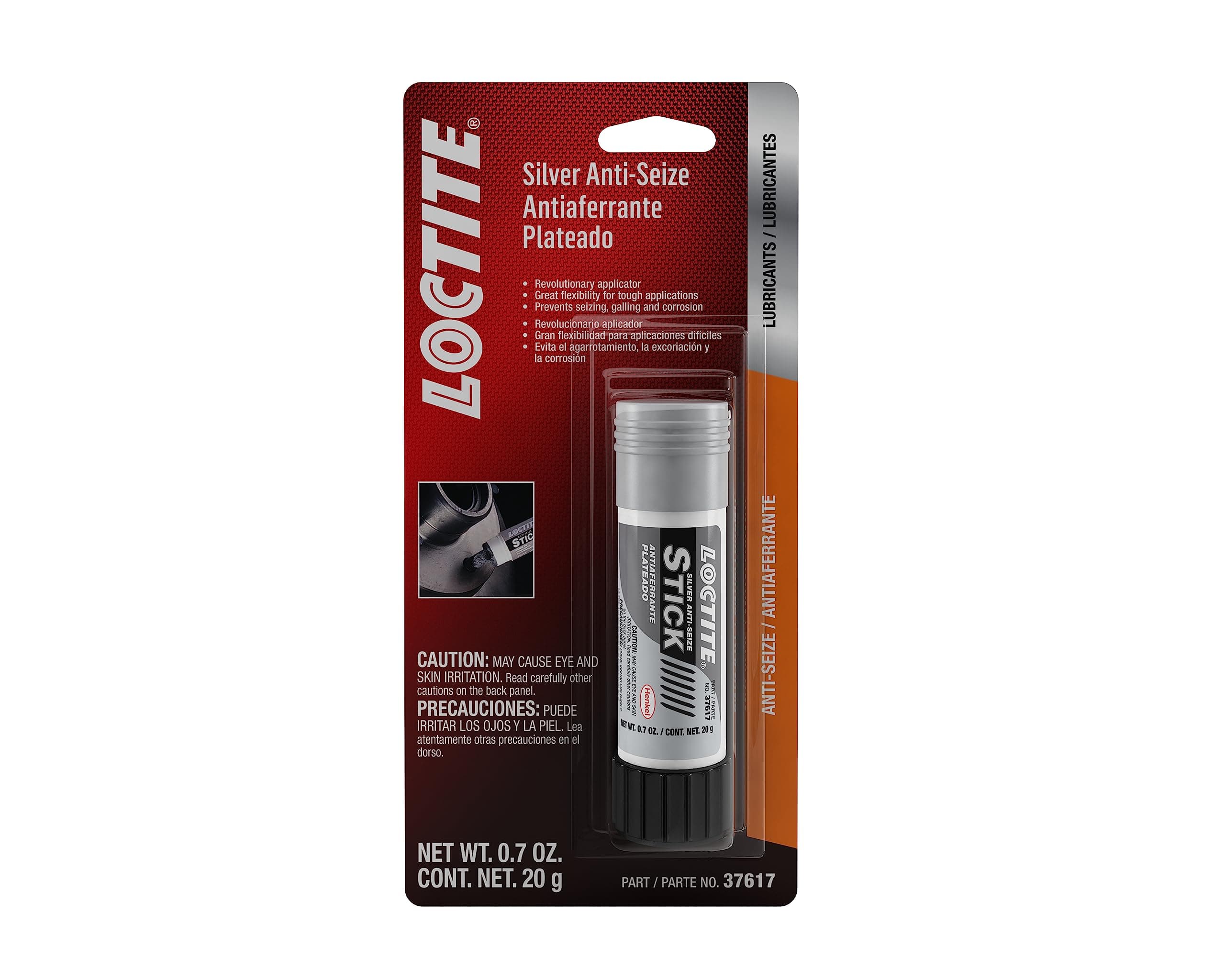 Loctite 37617 Silver-Grade Anti-Seize Stick, 20-gram