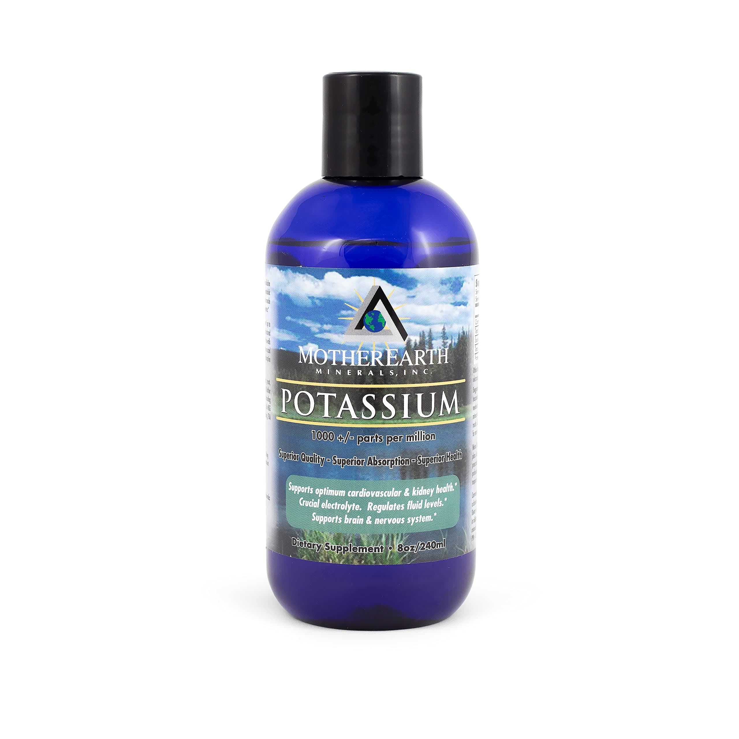 Ionic Liquid Potassium Supplement – High Absorption Angstrom Potassium Mineral Drops for Electrolyte Balance, Hydration, Nerve & Muscle Support, 8 oz