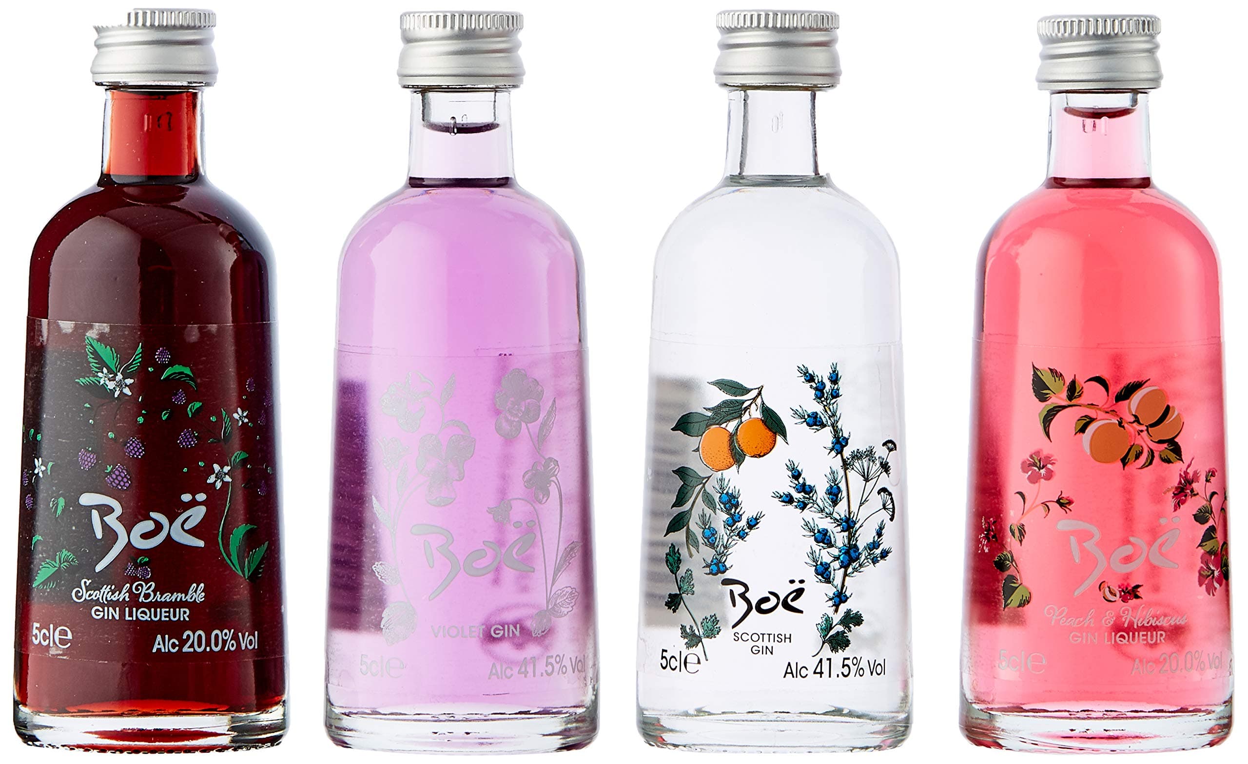 Boe Gin Gift Pack, 5 cl, Pack of 4