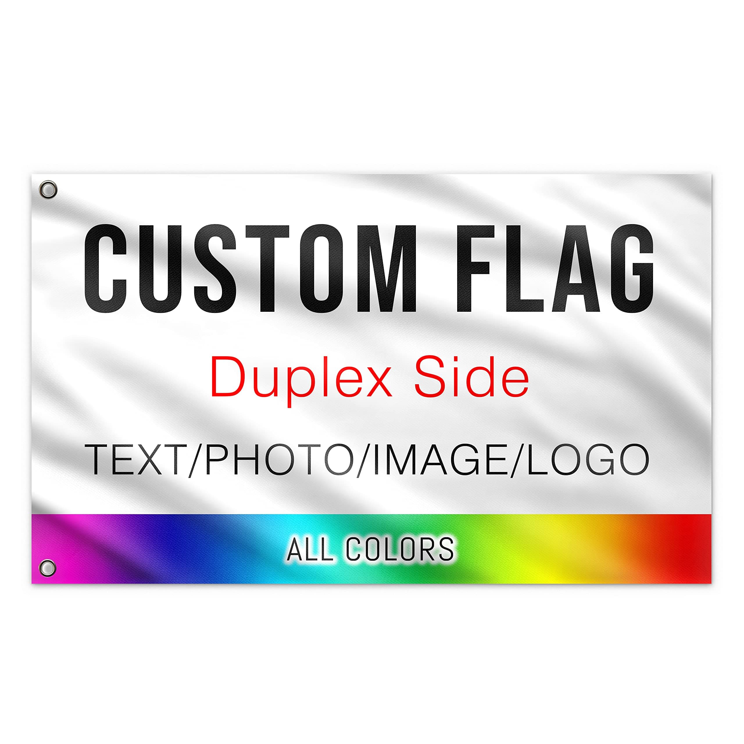 Double Sided Custom Flag 2X3 FT Personalized Outdoor Flags Banners Design Print Your Own Logo/Picture/Photo/Text Customized Indoor outdoor decoration Gift 2X3 Foot