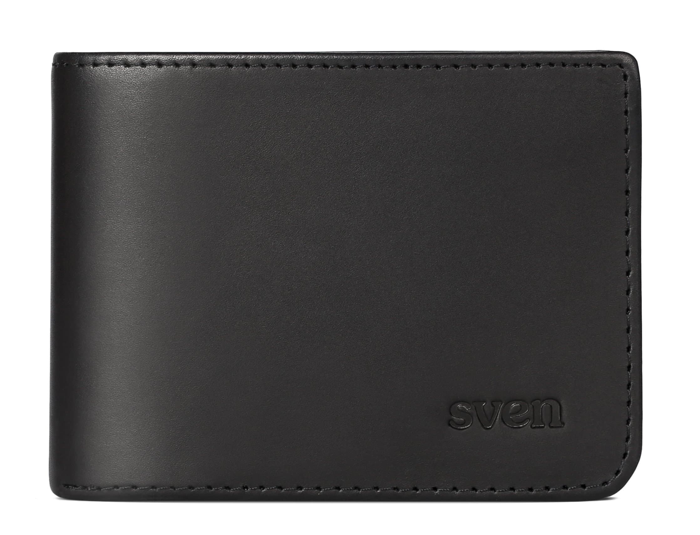 RFID Blocking Wallet for Men - Excellent Credit Card Protector - Stop Electronic Pick Pocketing By SVEN Made with #1 Grade Vegetable Tanned Genuine Leather