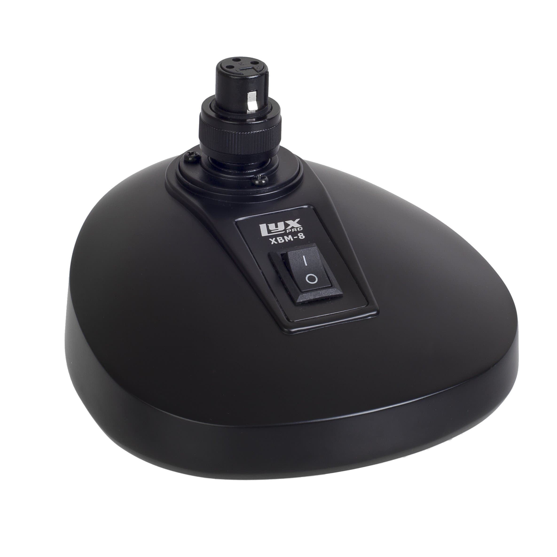 LyxPro LyxPro XBM-8 Microphone Desktop Base with Built-in XLR Socket for Podium & Gooseneck Microphones Anti-slip Table Top Base On/Off Switch