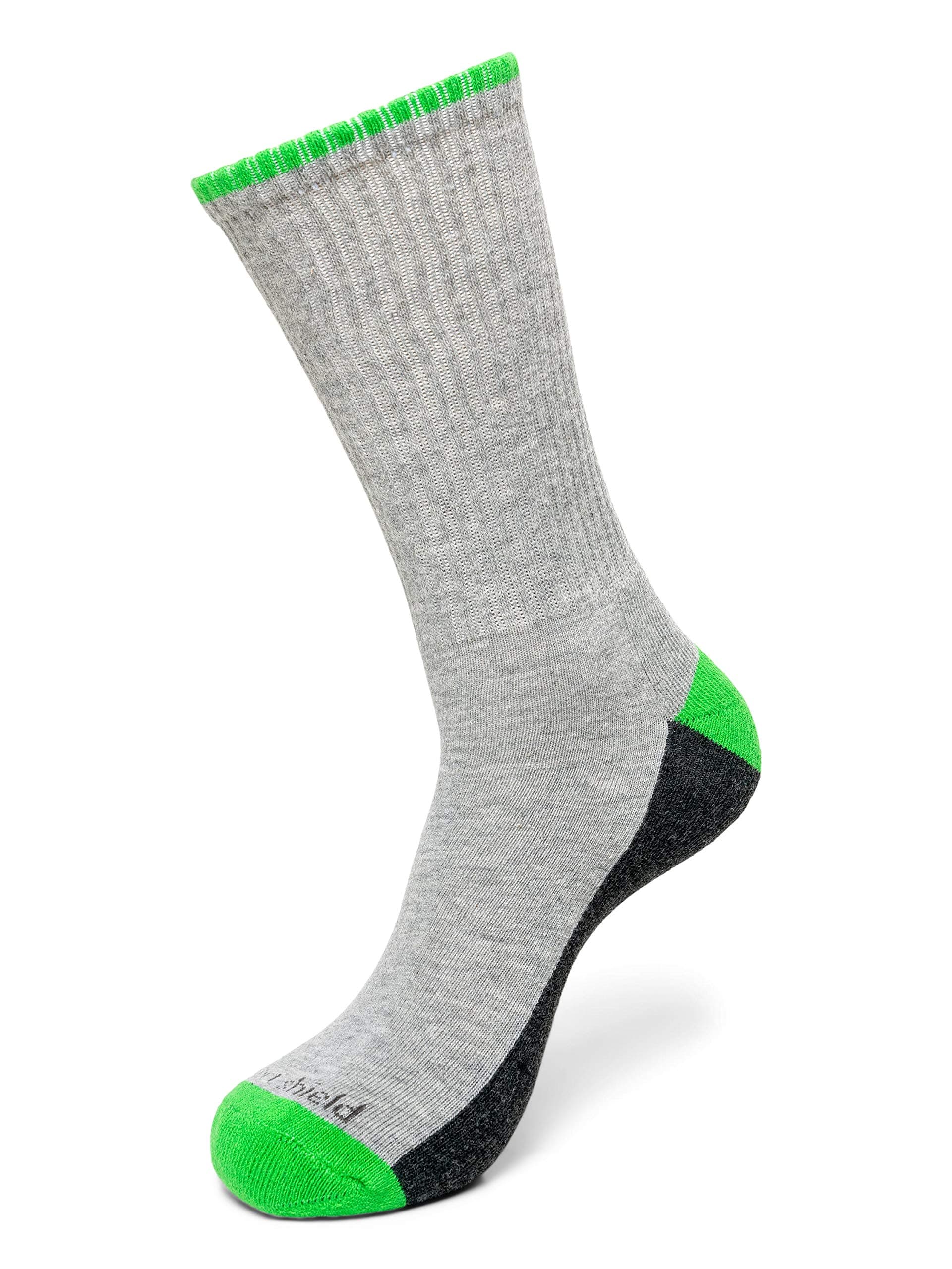 Sport Crew Socks, Stretchy and Comfortable Crew Socks with Padding and Built in Bug and Tick Protection