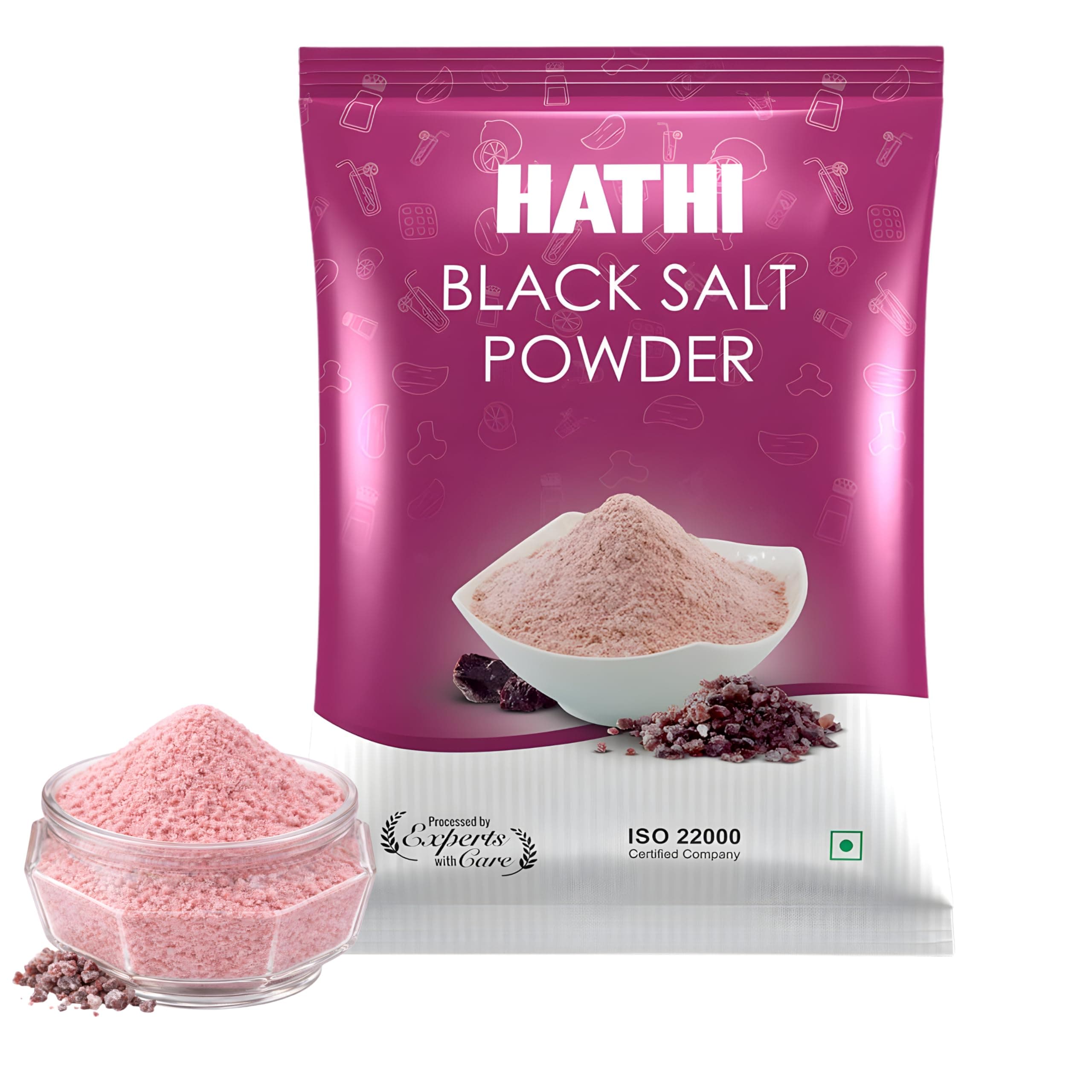 Hathi Black Salt Powder, (1 Kg)