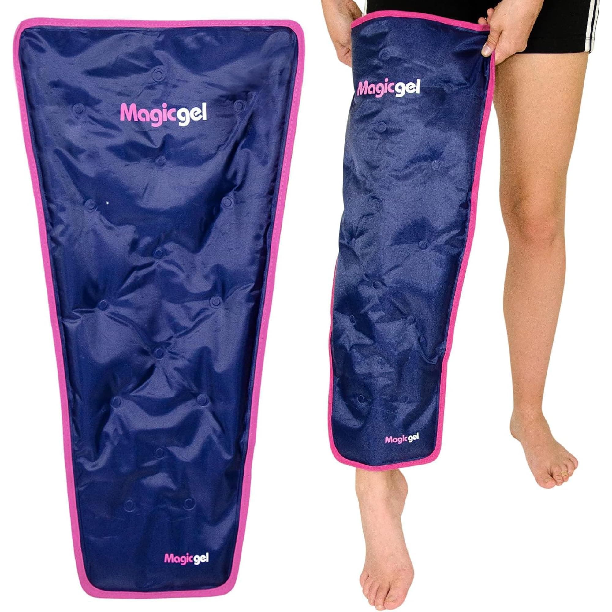 Magic Gel Leg Ice Pack - Professional Cold Therapy - Wrap Around Shin Ice Packs - Full Leg Ice Pack Wrap Around Entire Leg - Cool Down Your Legs Shins Hamstrings - Ice Packs Sleeve