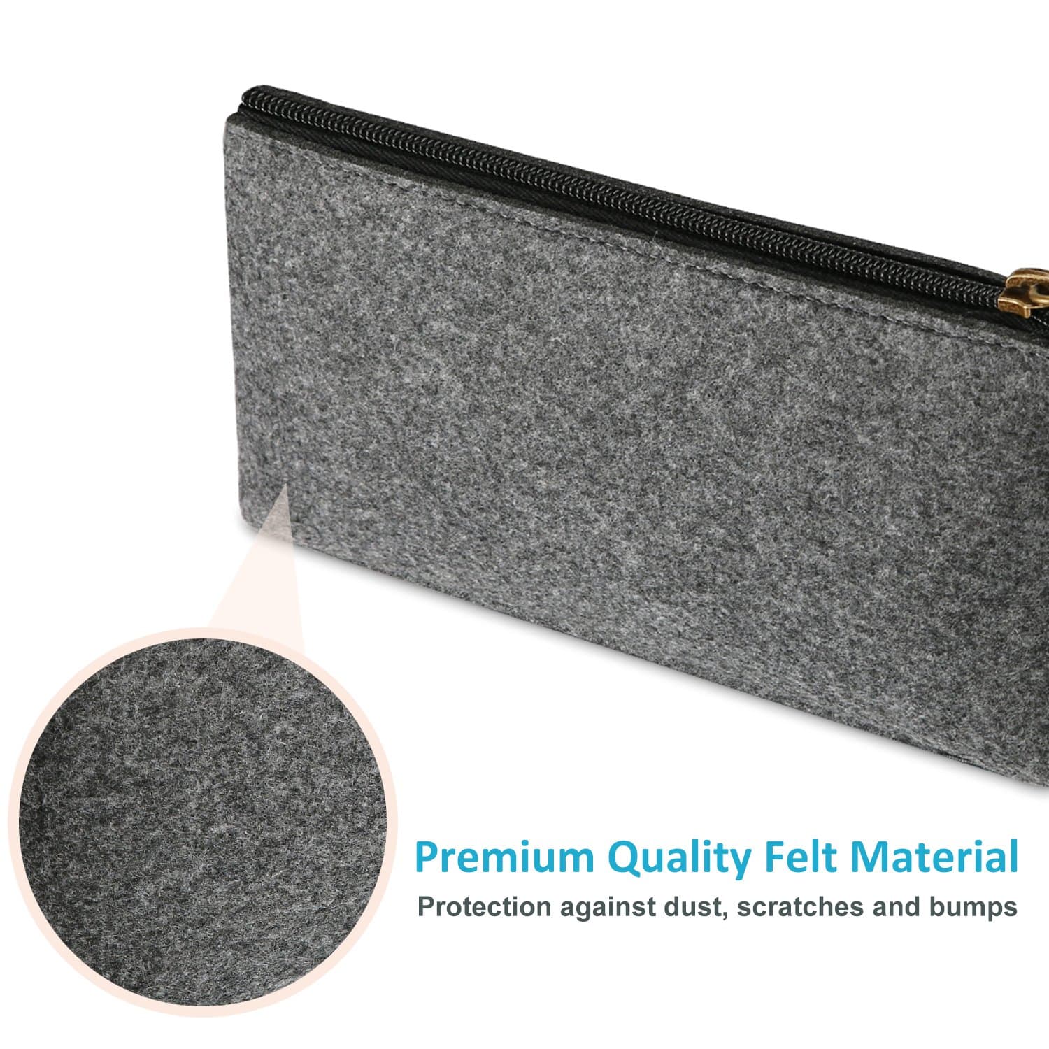 [2 Pack] Felt Pencil Case
