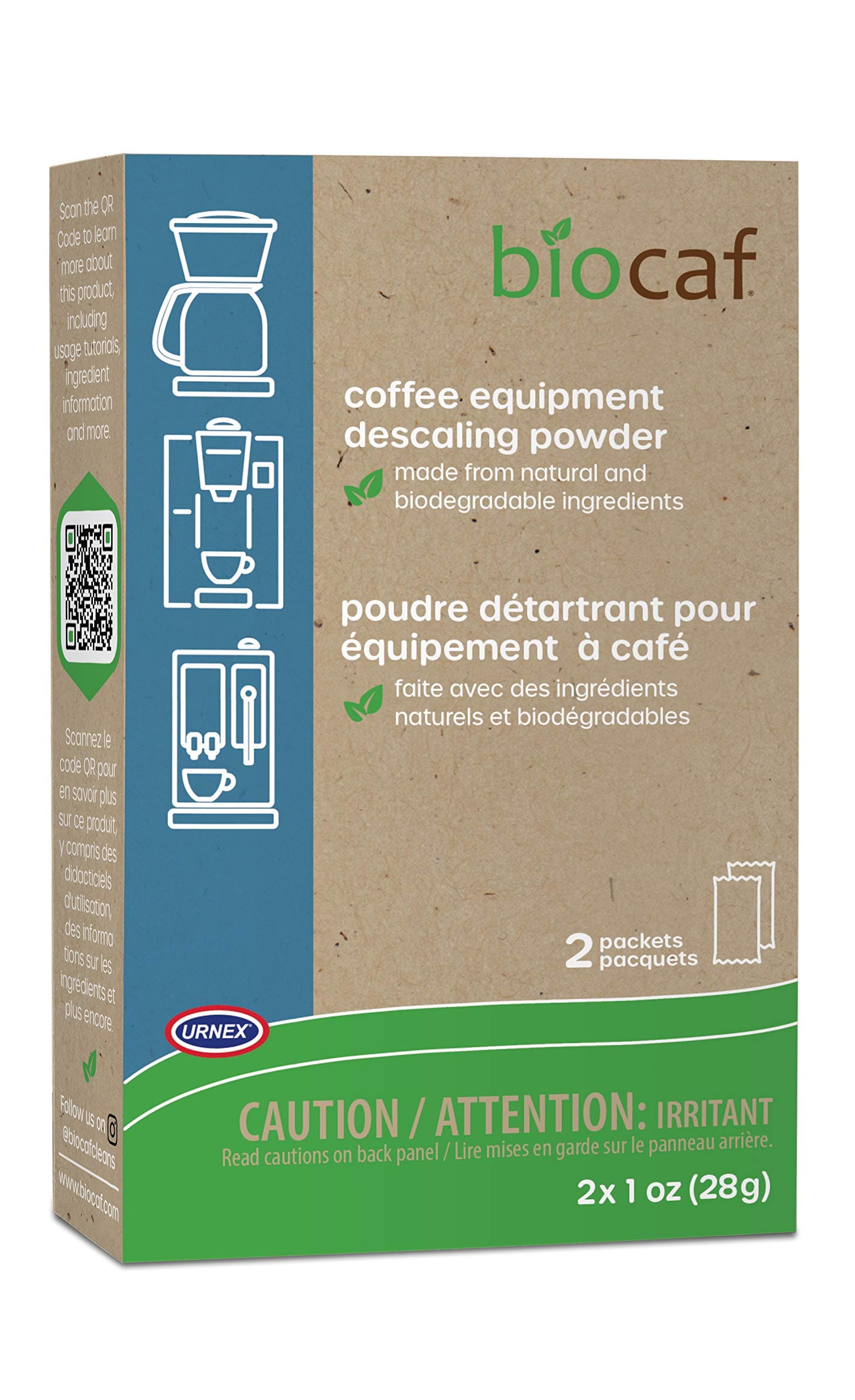 Full Circle Espresso Machine - 2 Single Use Packets - Descaling Powder Safe On Keurig Delonghi Nespresso Ninja Hamilton Beach Mr Coffee Braun