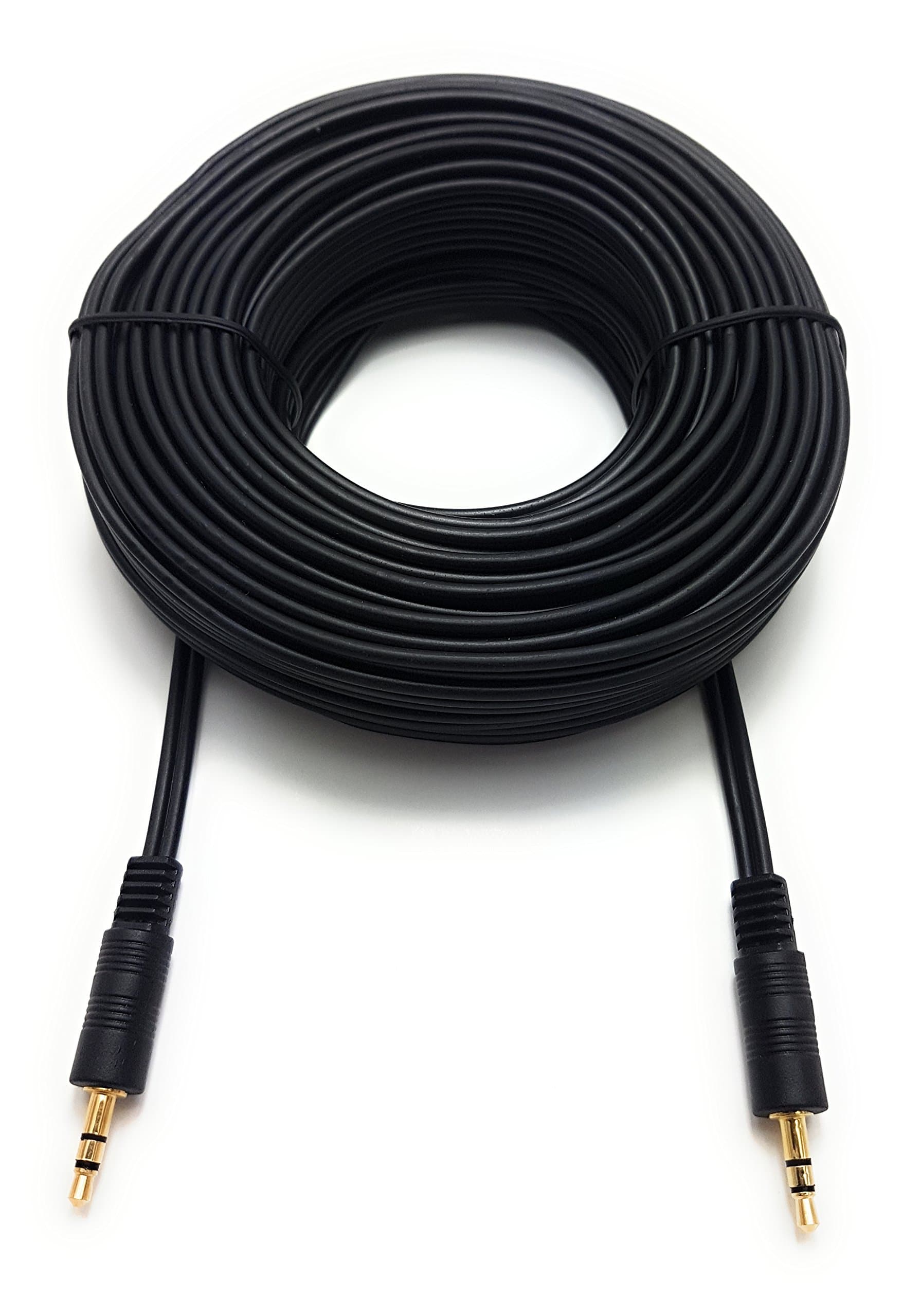 20m Extra Long Black Audio AUX Cable 3.5mm TO 3.5mm For Mobile, Phones, Computers, Laptops, Mp3 Players, Portable Speakers, Headphones, HIFI