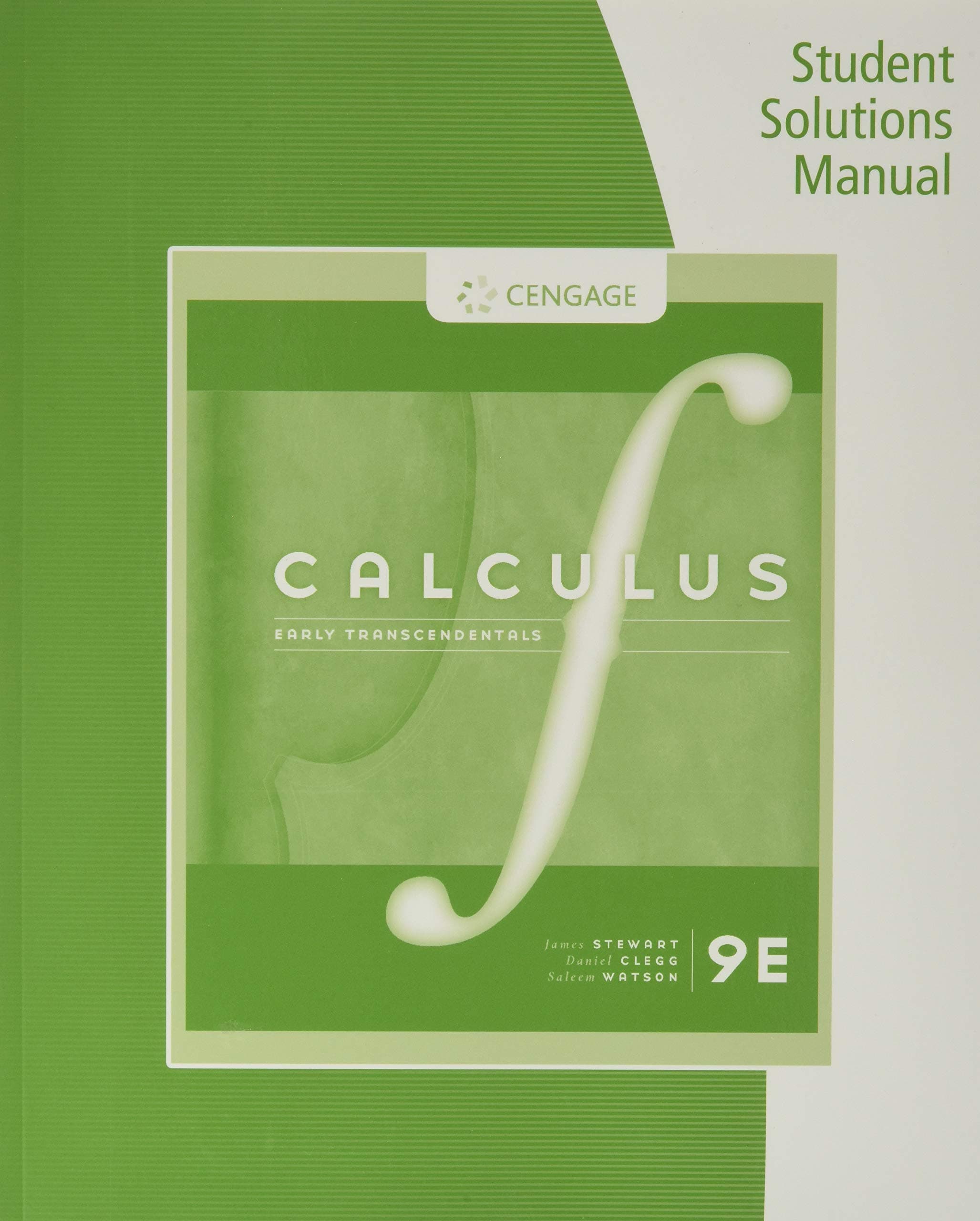 Student Solutions Manual, Chapters 1-11 for Stewar