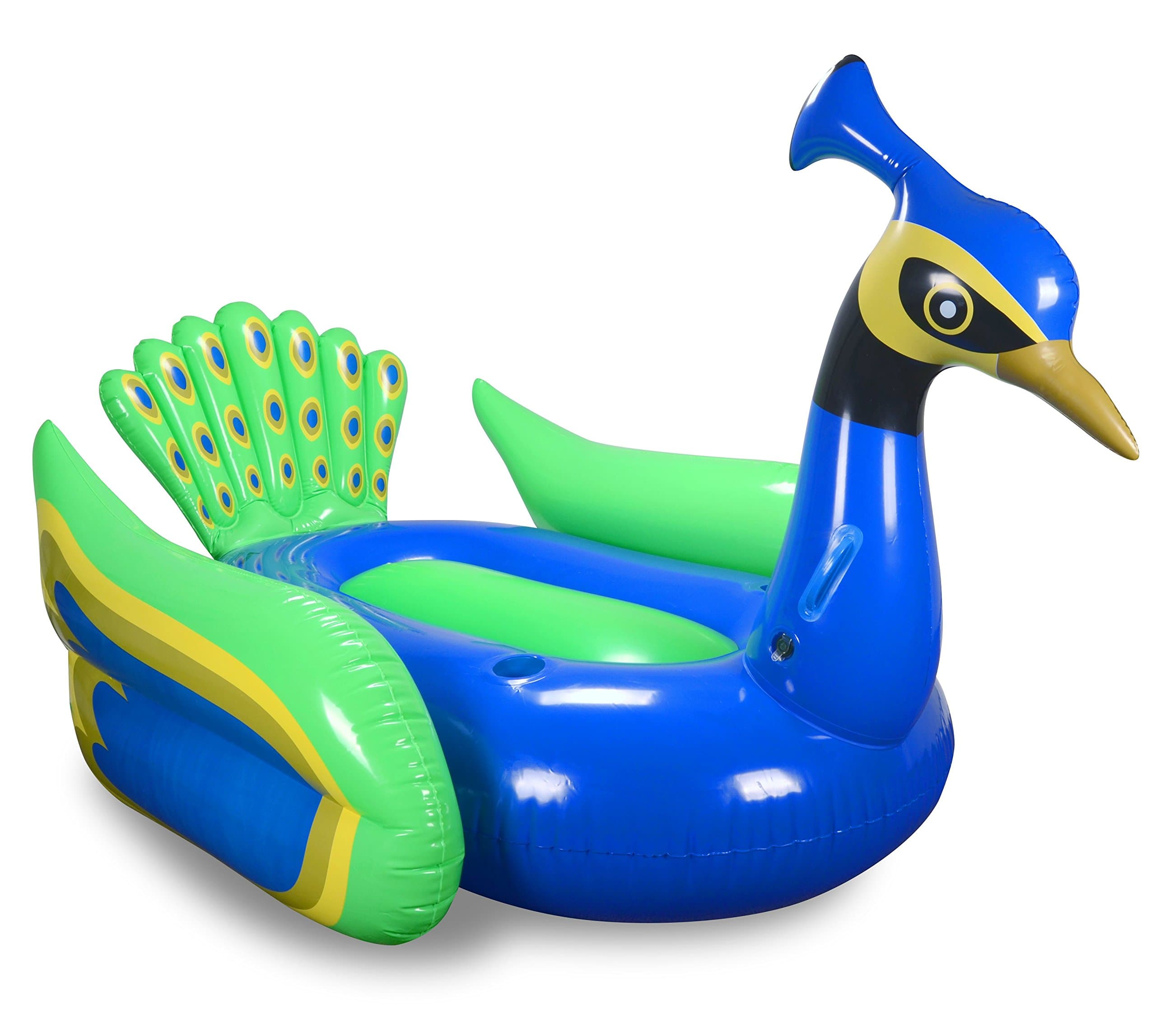 Mimosa Inc Peacock Inflatable Premium Quality Giant Size Pool Float