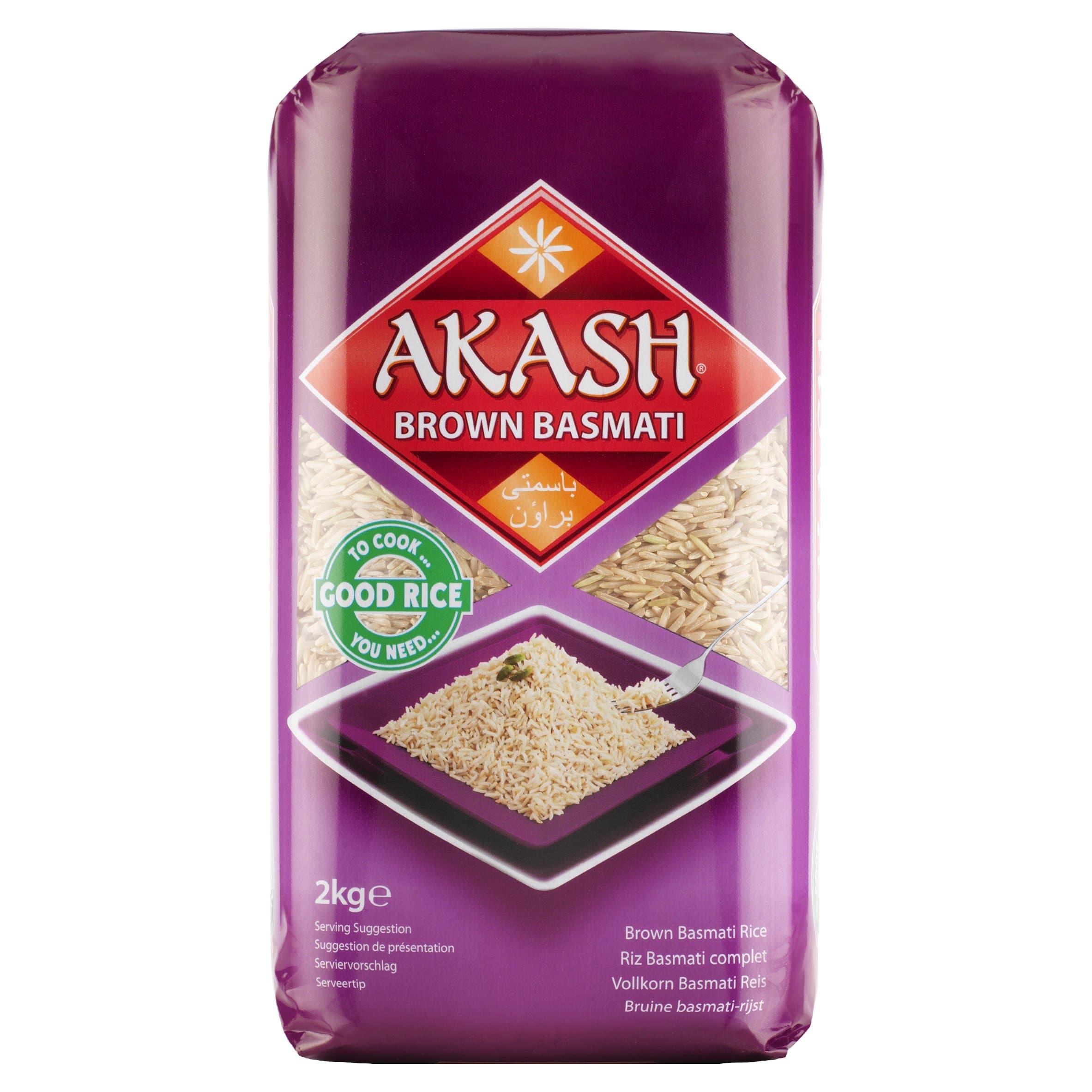 Akash Wholegrain Basmati Rice, 2 kg
