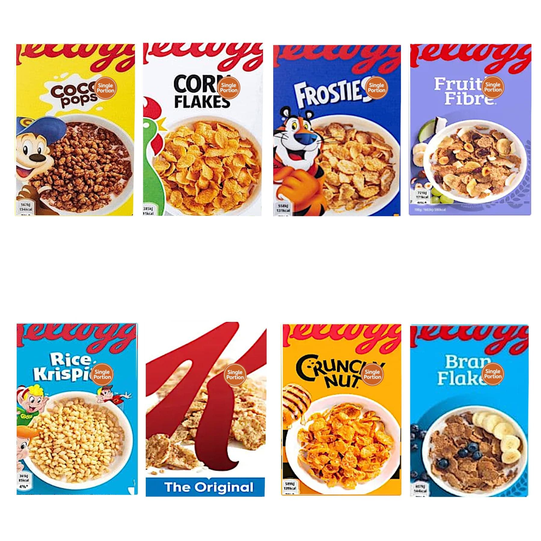 Breakfast Cereal Mini Box Variety Pack - with 8 Single Serve Portion of Classic Breakfast Favourites (226g Total)