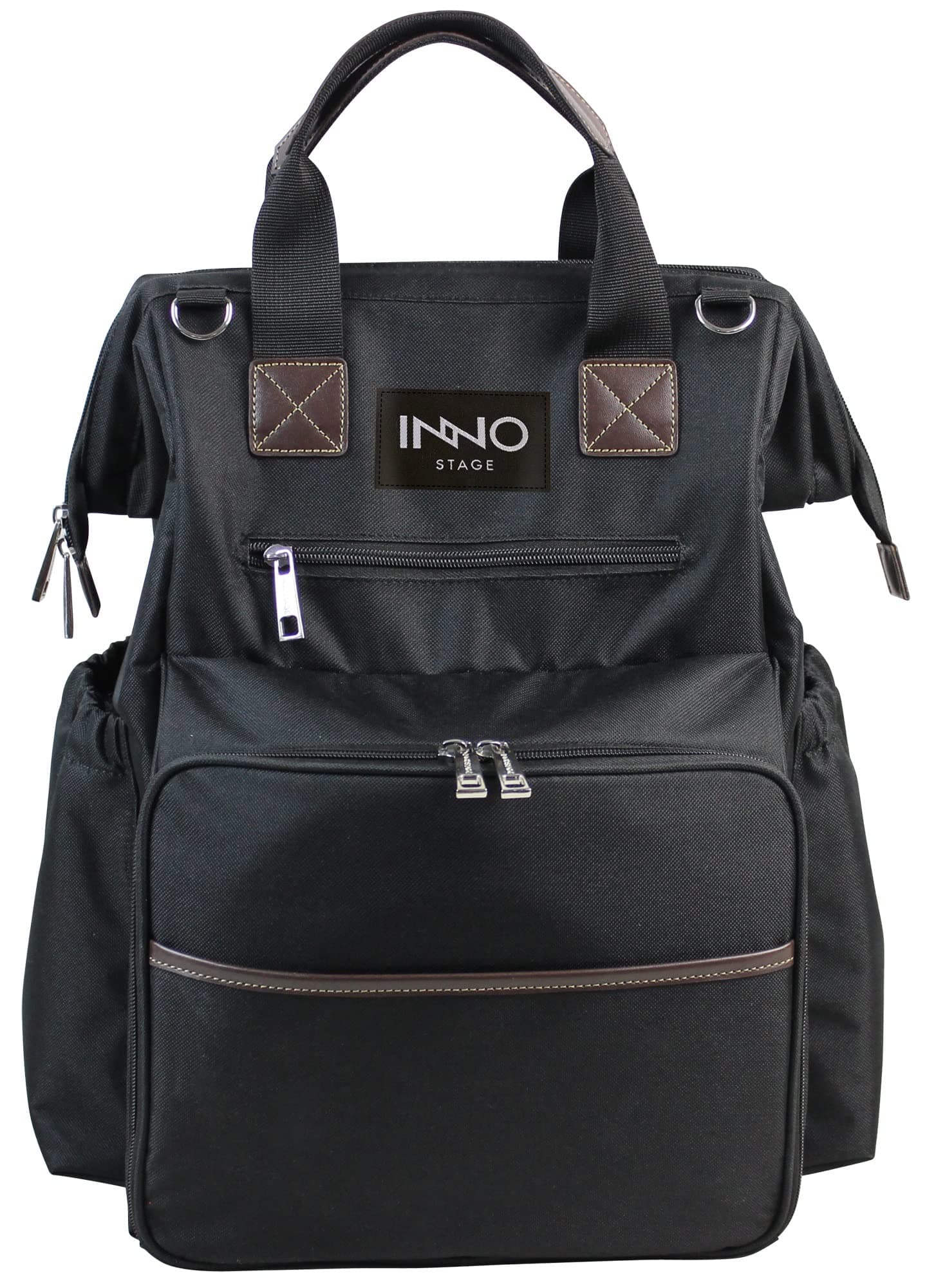 Wide Open Picnic Backpack Bag for 4, with Large Capacity Insulated Cooler Compartment,9" Plates,Wooden Handle Cutlery and Waterproof Blanket Best Gift