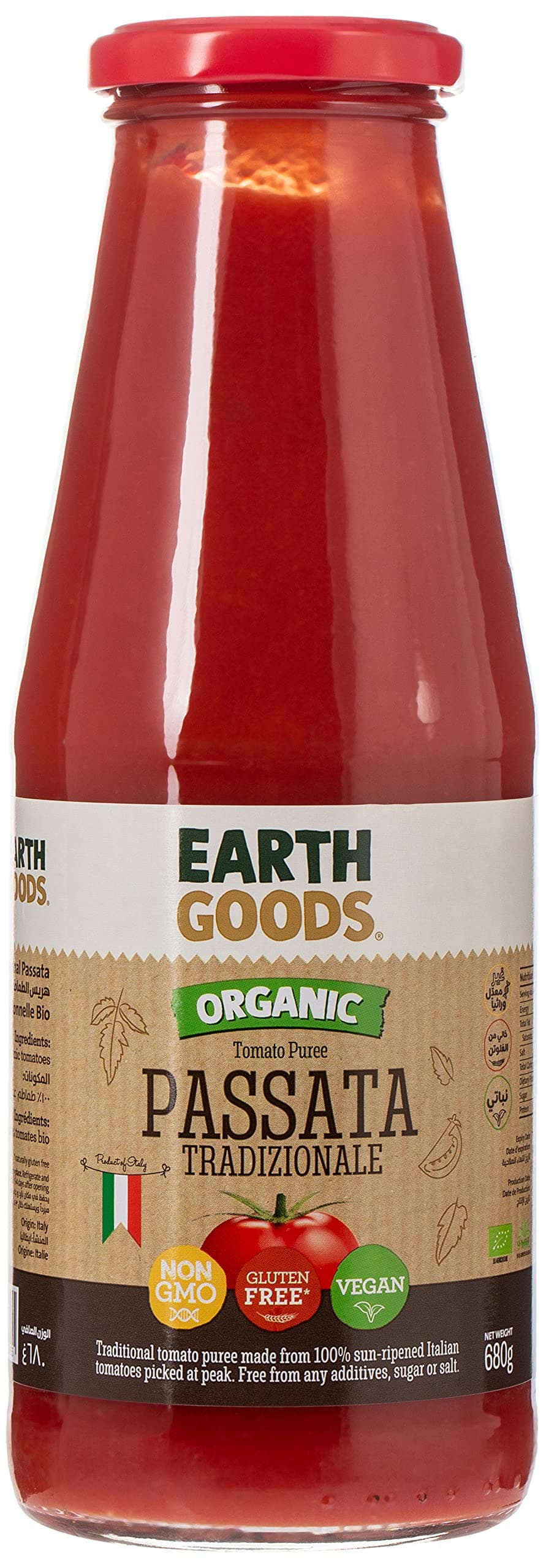 Organic Traditional Passata Gf 680G