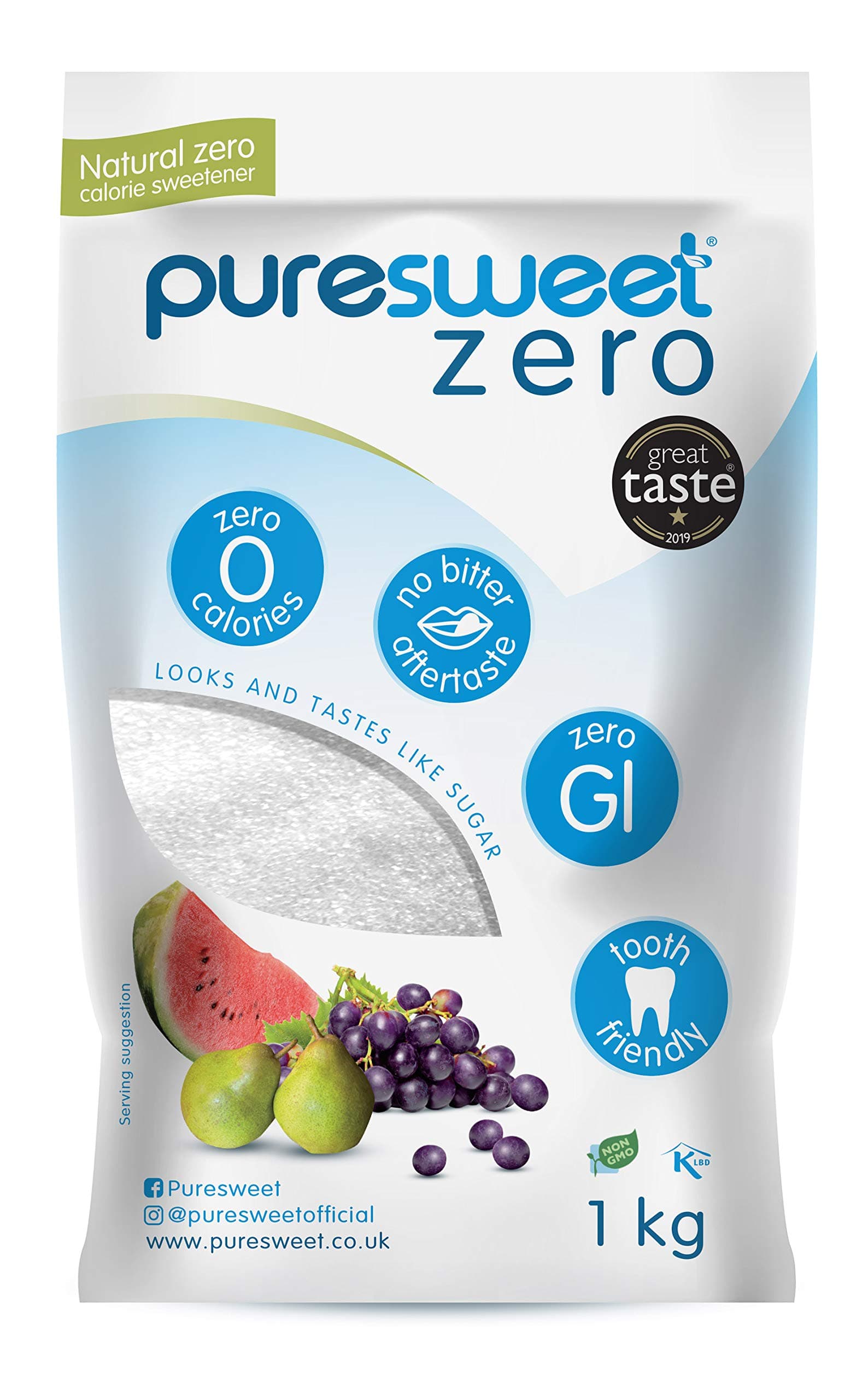 Puresweet Natural Erythritol Zero Calorie 1kg