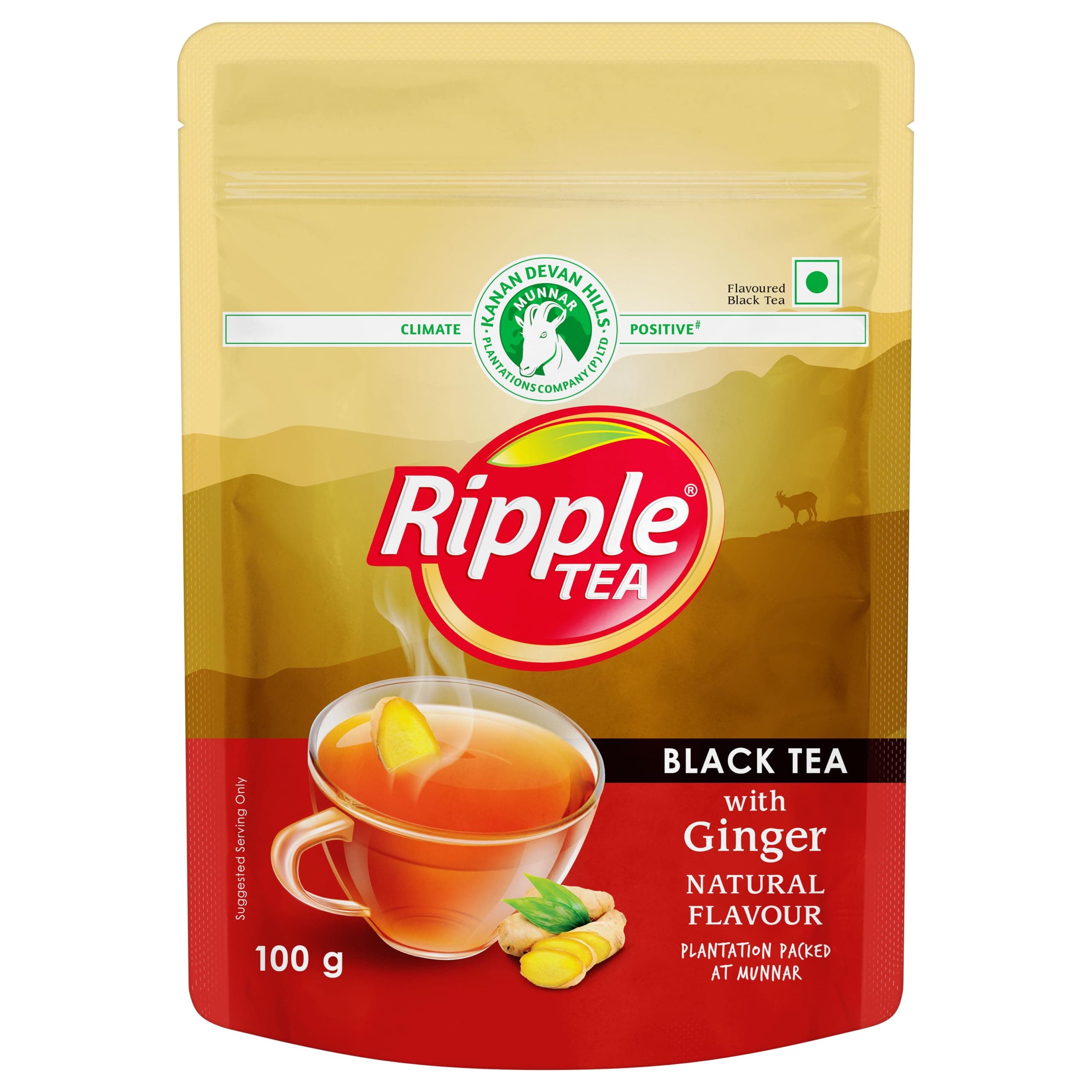 Black Tea with Natural Ginger - 100gm