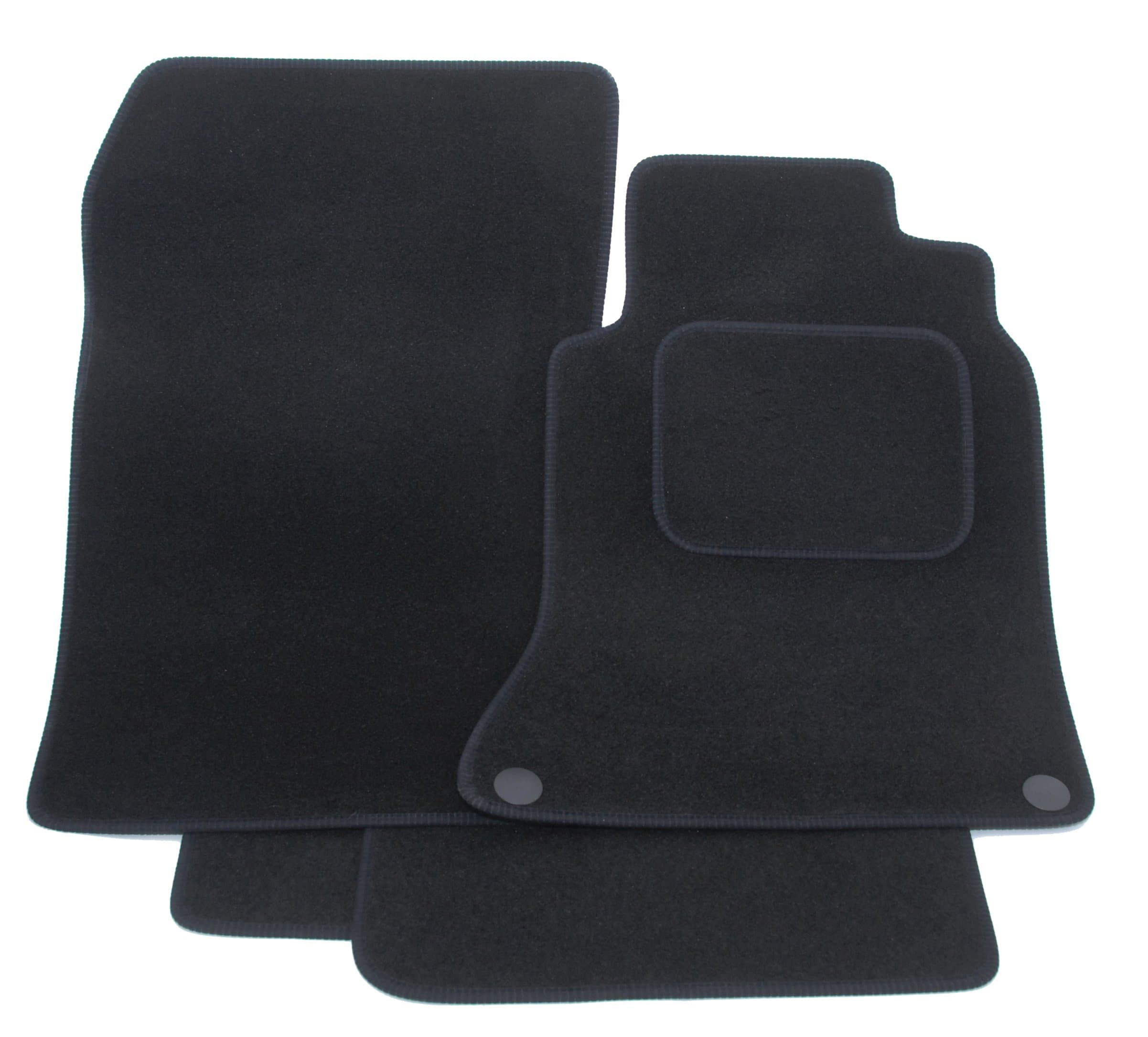 Tailored Black Velour Car Mats