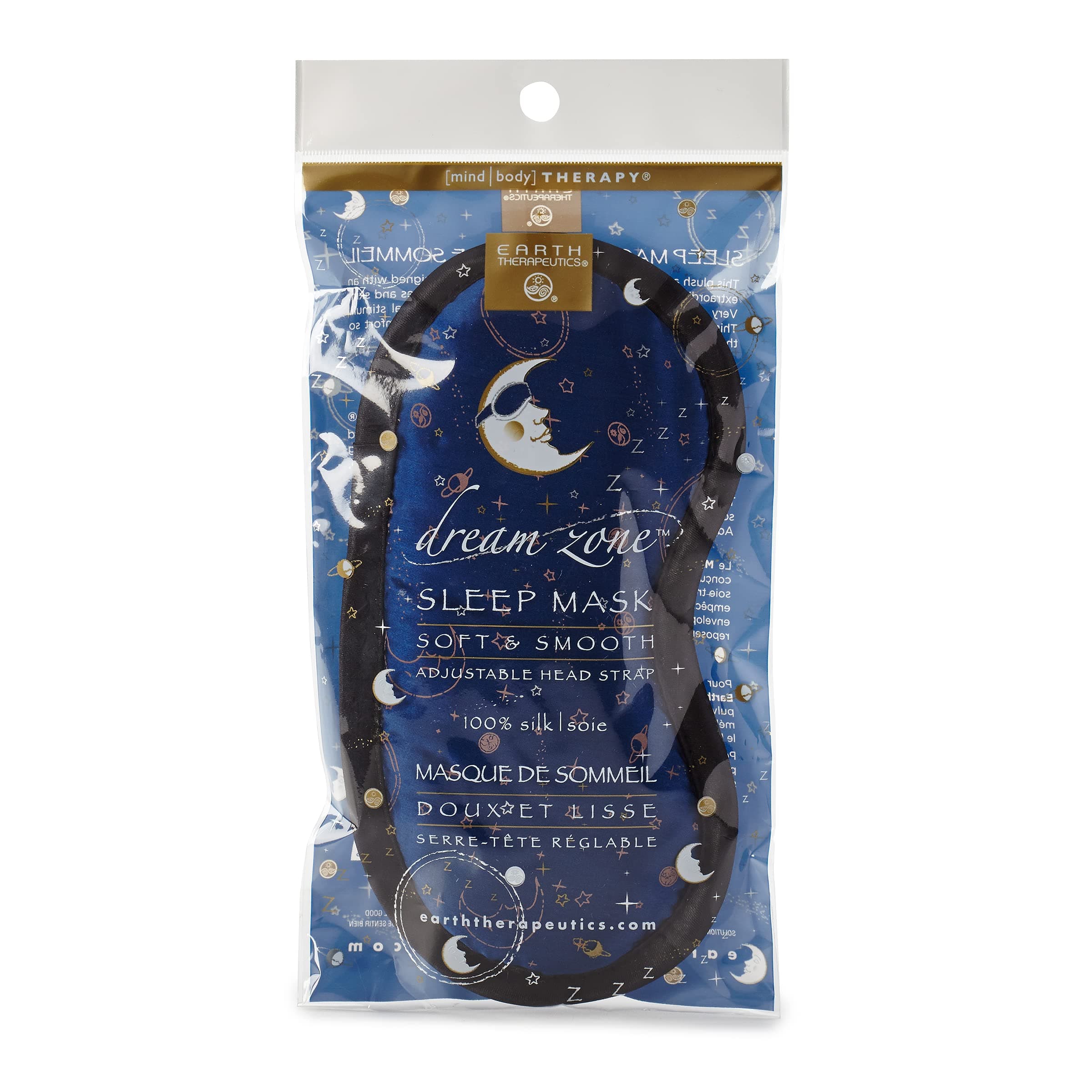 Dream Zone Sleep Mask – Comfortable & Versatile – Soft & Plush Cushioning for Peaceful Slumber – Elastic Strap Adjusting