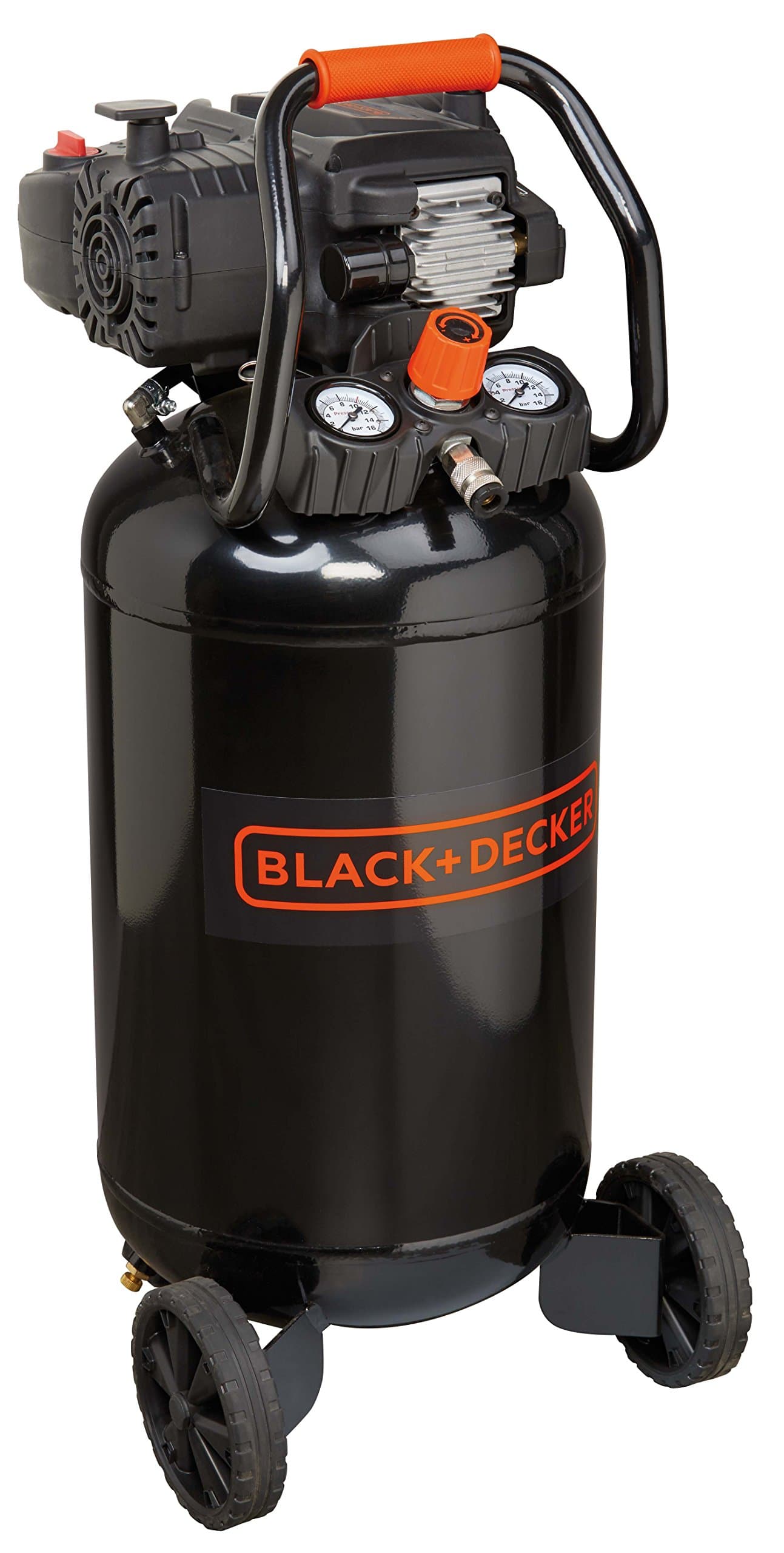 Black & Decker BD 227/50V NK 10 Bar Compressor, 2 HP Motor, 50 L Tank, 220 l/min Air Flow, Vertical