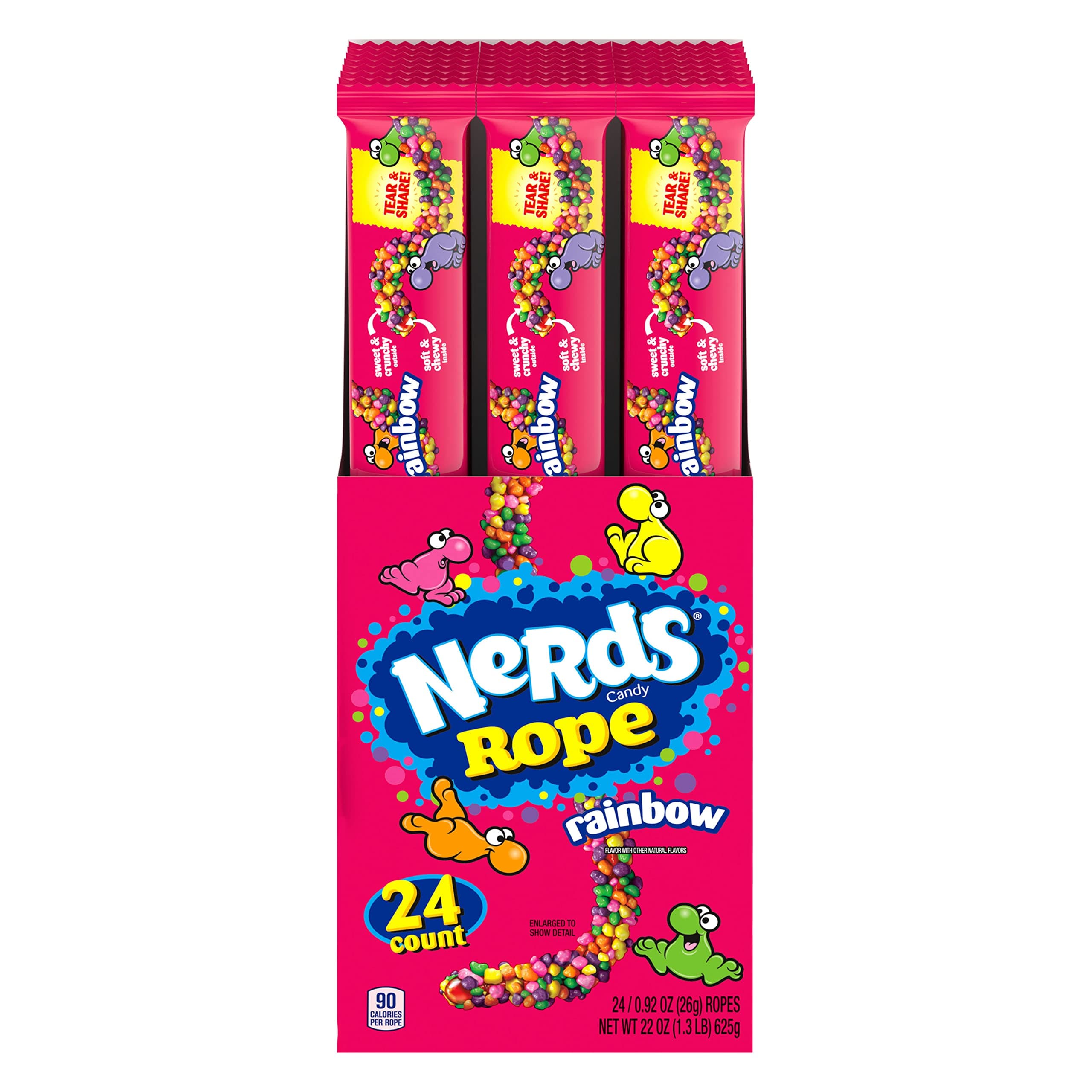 - Nerds Rope Candy, Rainbow, 0.92 Ounce (Pack of 24)