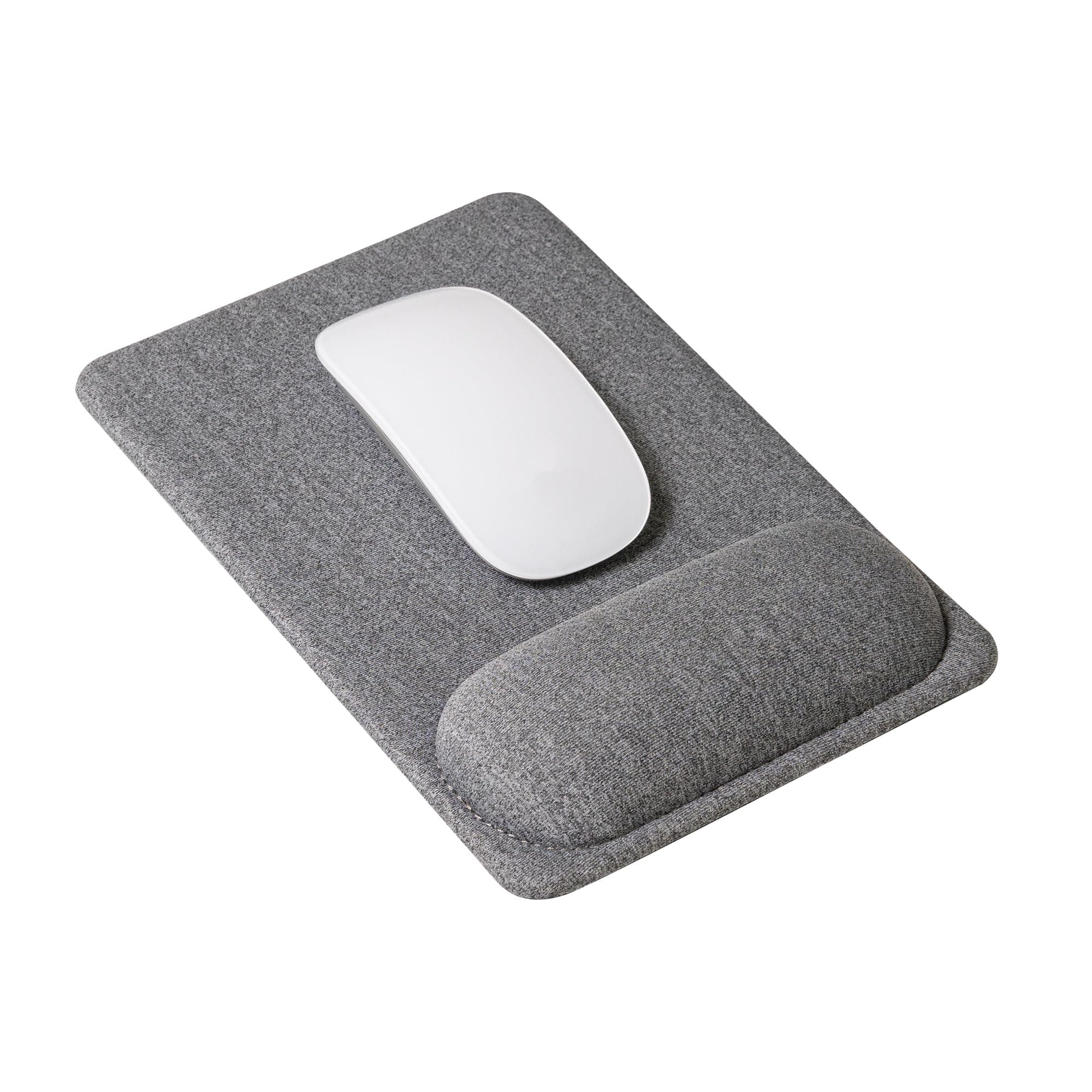 Compact Ergonomic Mouse Pad with Wrist Rest Support, Pain Relief, Non-Slip Base, Optimized Tracking Surface, Lightweight & Portable, Ideal for Office, Home & Travel, 8.9 x 6.1 in (Grey)