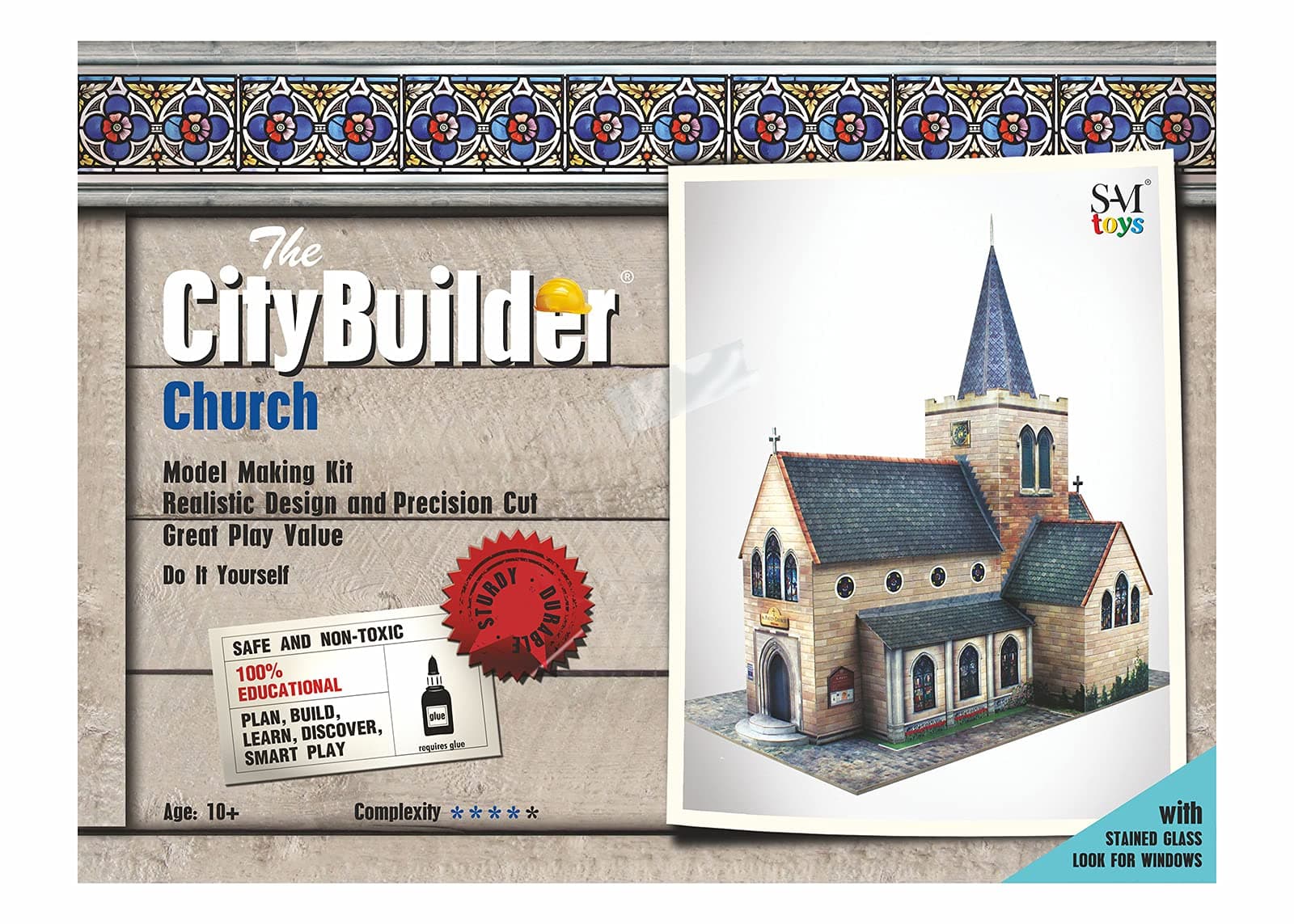 The CityBuilder Church Model Making Kit 1:43 Scale (7mm) O Gauge