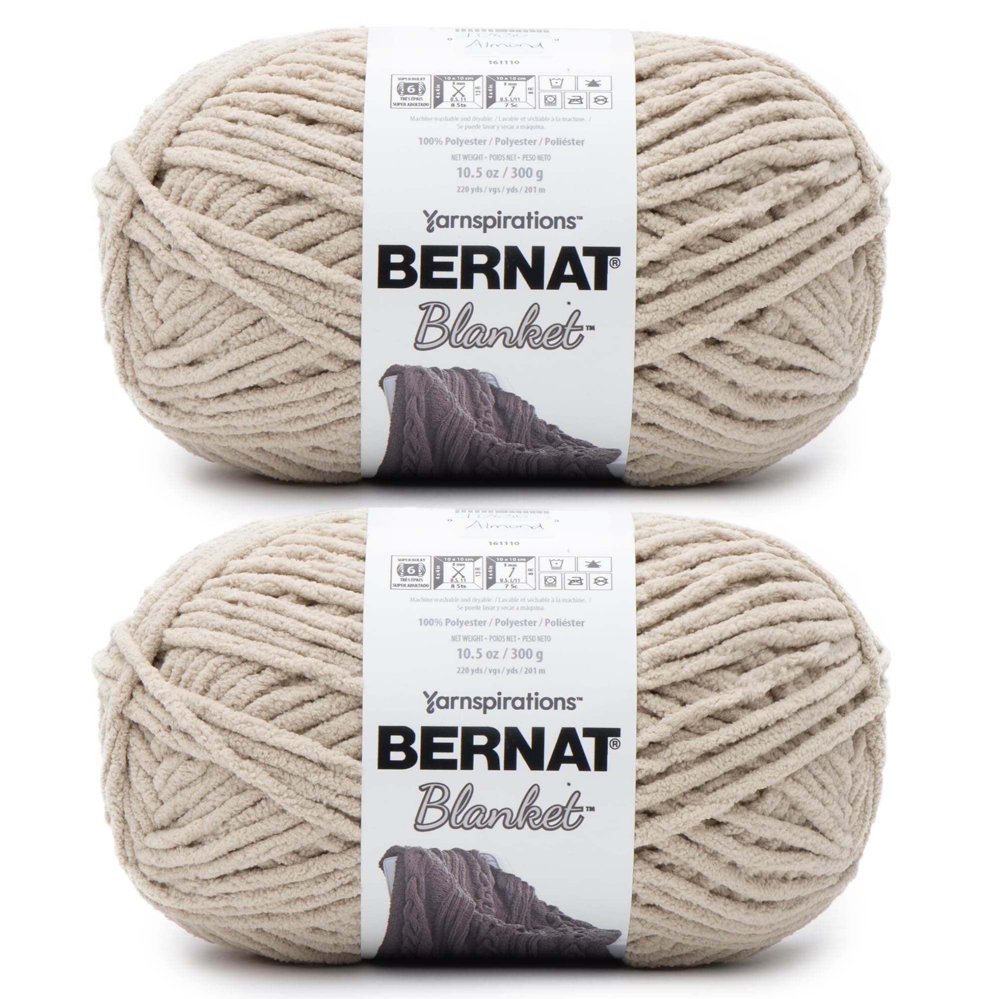 Blanket BB Yarn, Almond 2 Pack