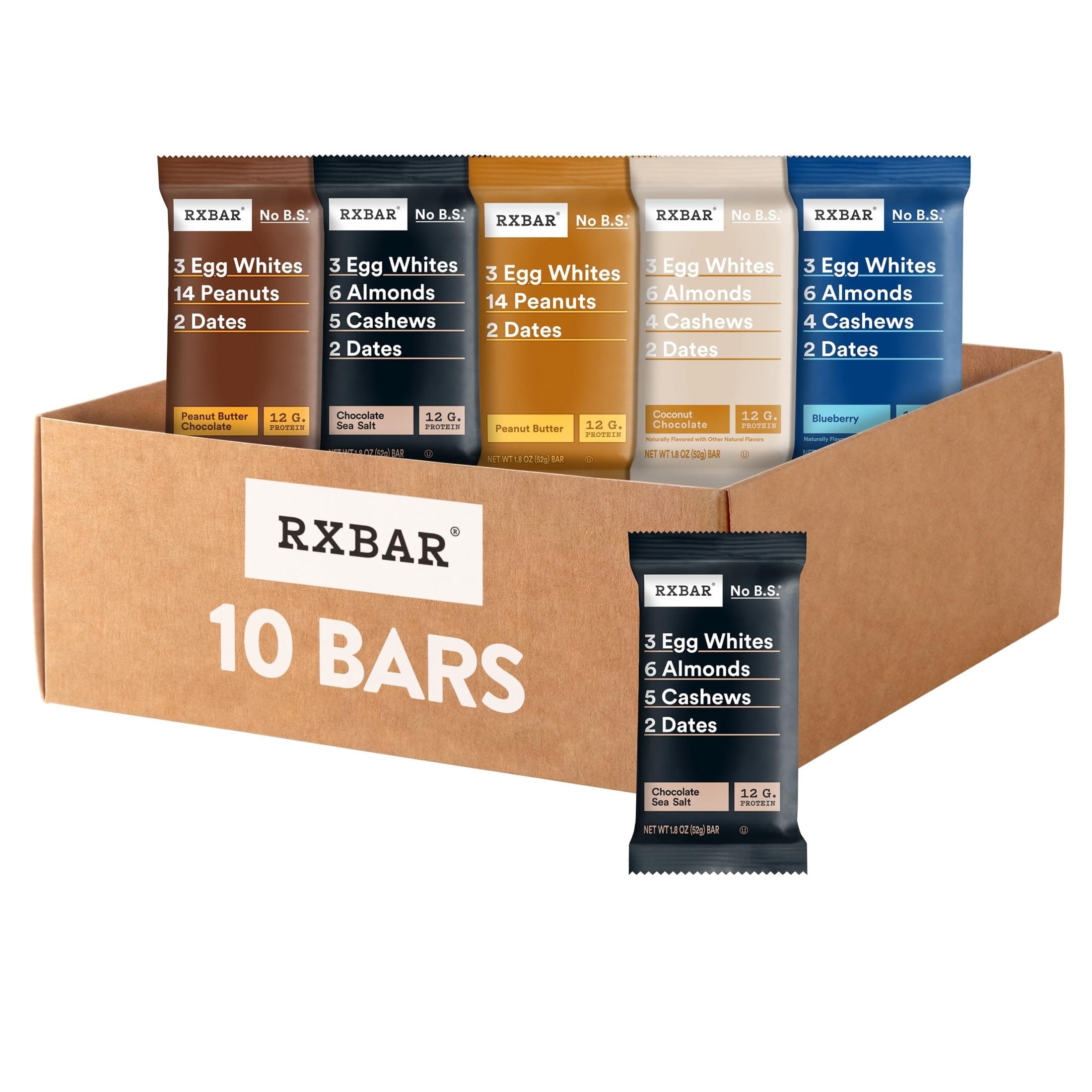 Protein Bars, Snack Bars, Variety Pack (10 Count)