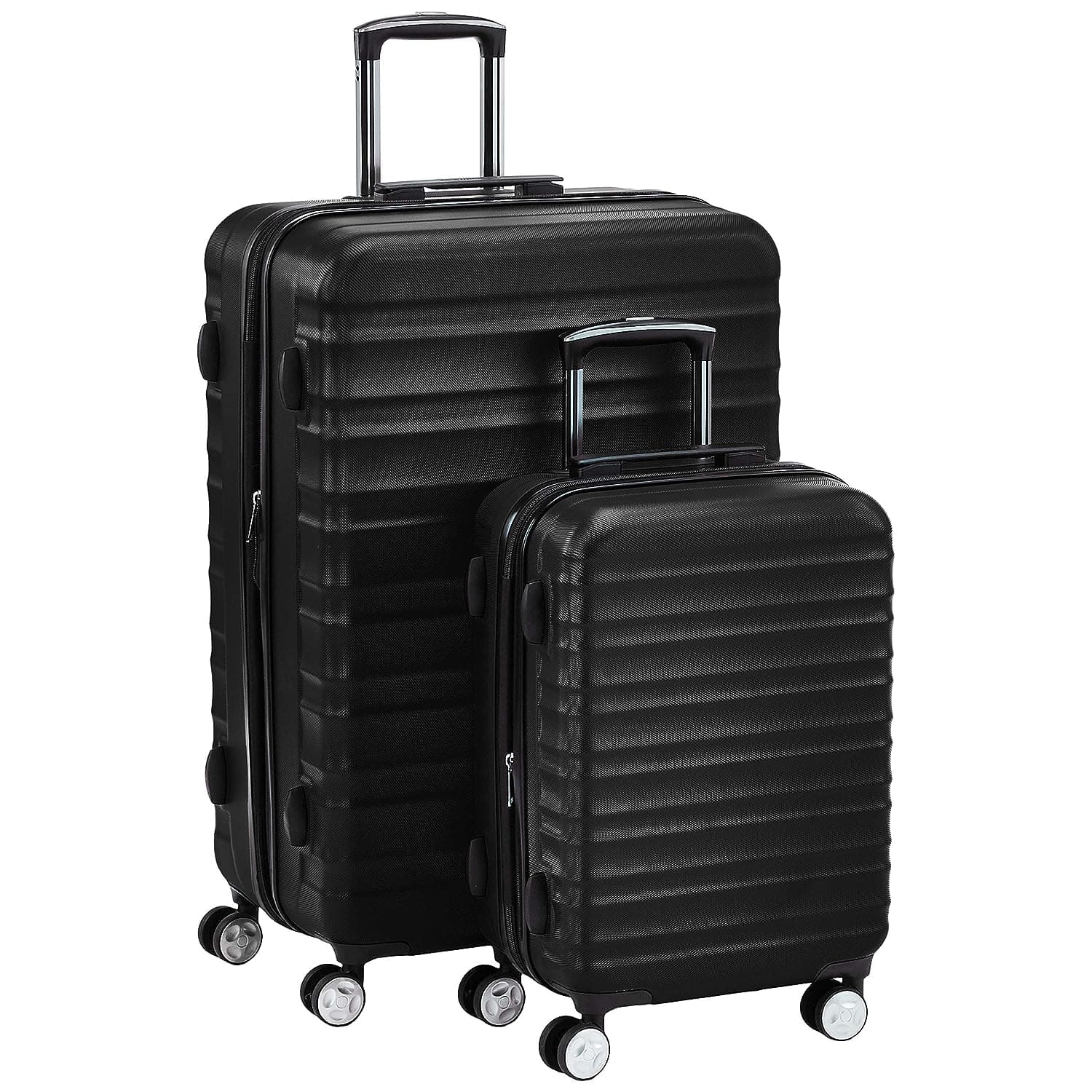 2-Piece Hardside Luggage Set (20", 28") with TSA Locks, Spinner Wheels, Expandable, Scratch-Resistant Surface, Black