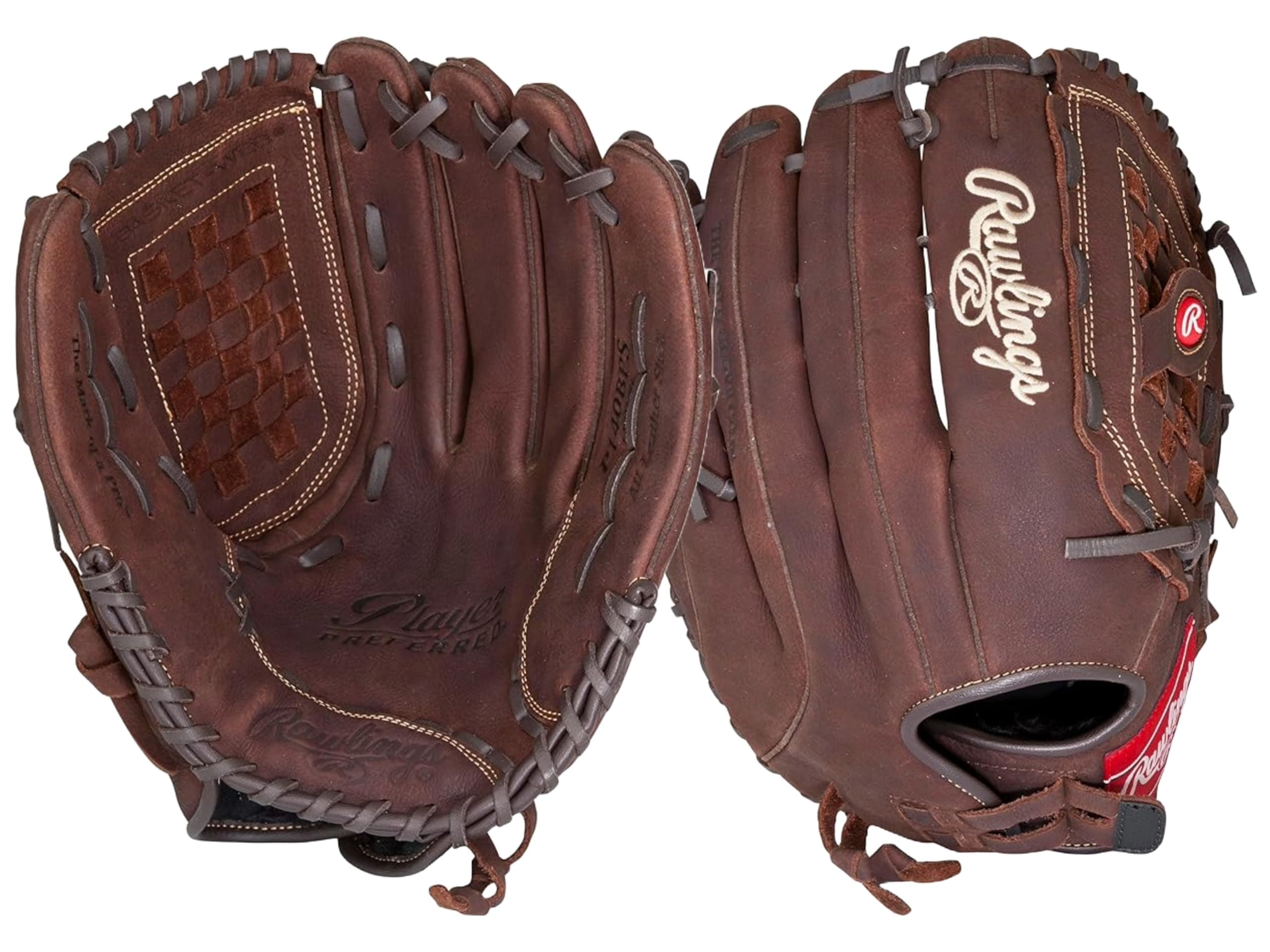 Player Preferred Baseball Glove, Regular, Slow Pitch Pattern, Basket-Web with Support Strap, Custom Fit, 14 Inch