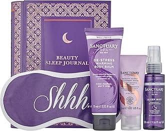 Sanctuary Spa Beauty Sleep Journal Gift Set, Vegan, Wellness Gift for Her, Gift For Women, Womens Gift Sets, Self Care Gift