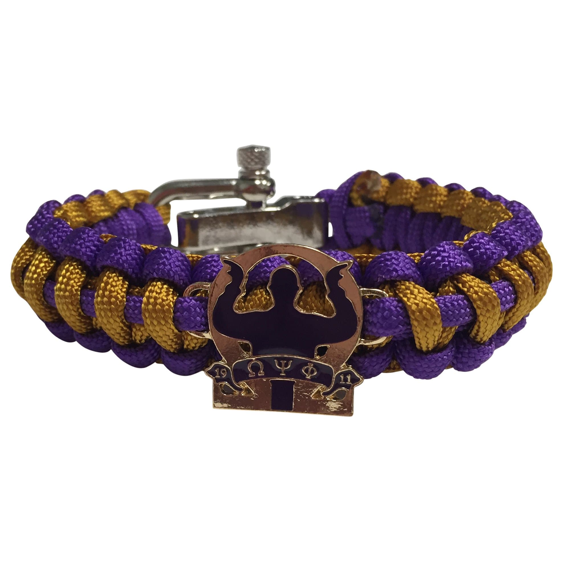Omega Psi Phi Paracord Bracelet - Adjustable Size