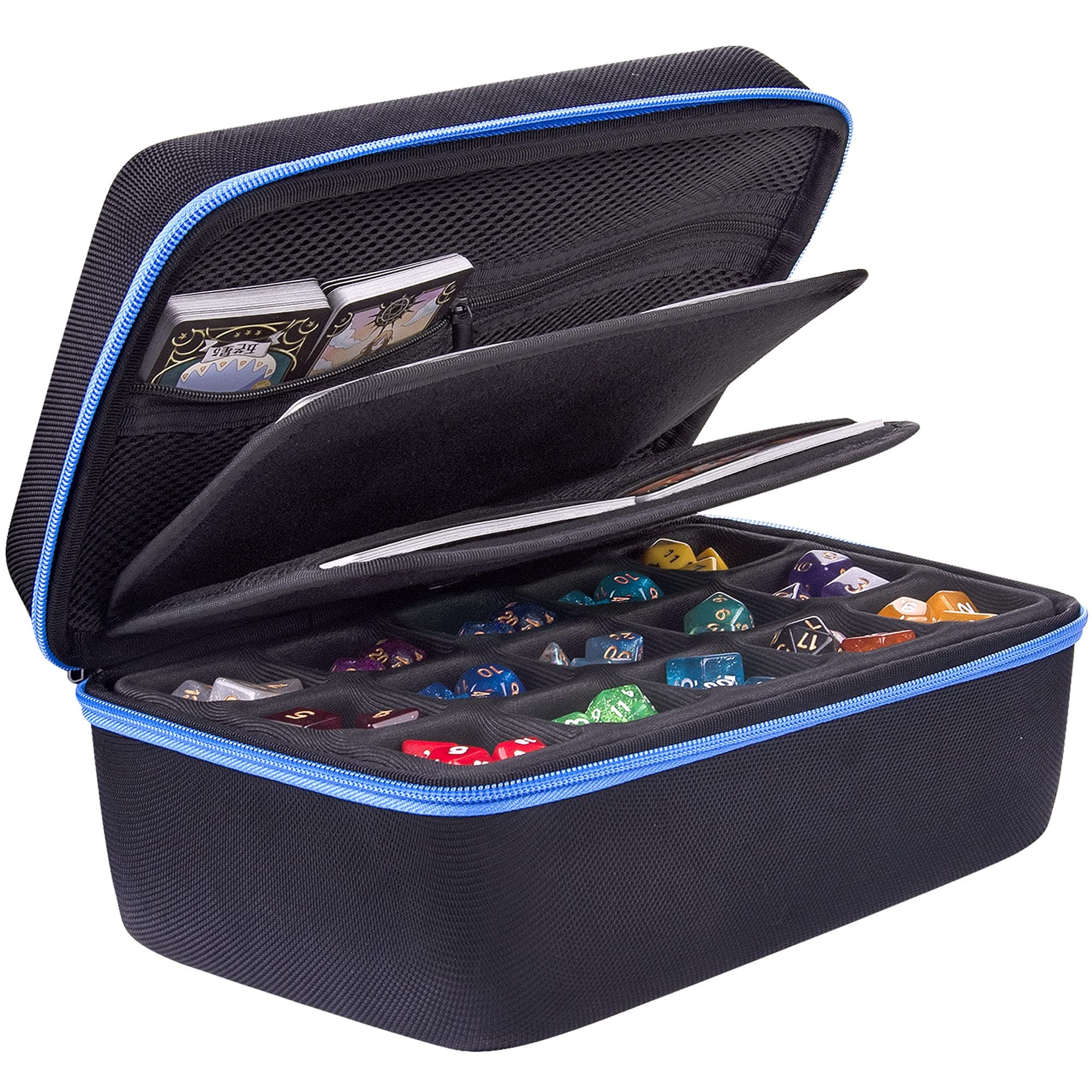 SIQUK Dice Case Compatible with DND Dice Set, Table Games Cube Case and Dice Rolls Tray Dice Tray Dice Tray RPG Case Organiser DND Organiser