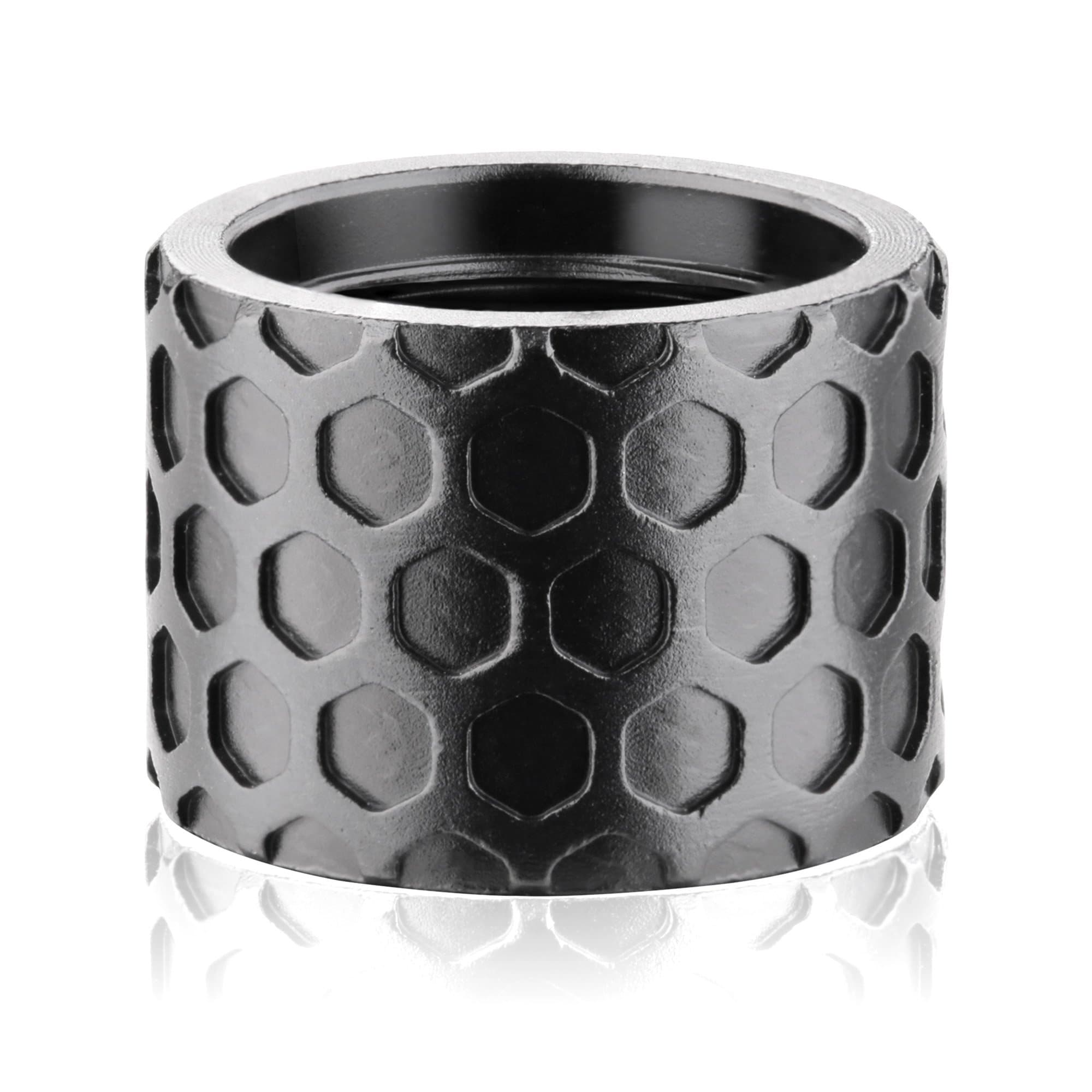 1/2X28 Honeycomb Thread Protector, Black