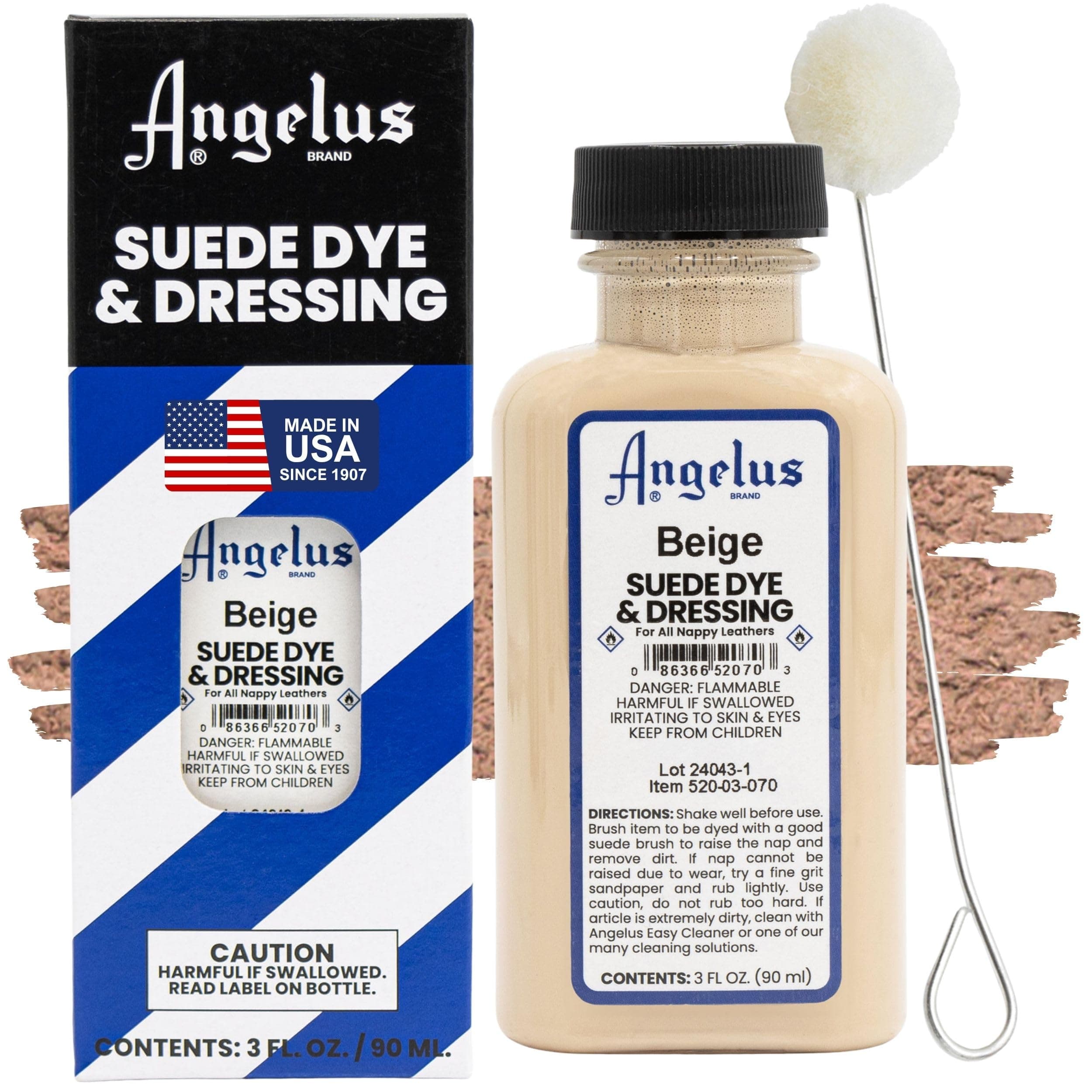 Angelus Suede Dye, 3 oz, Beige