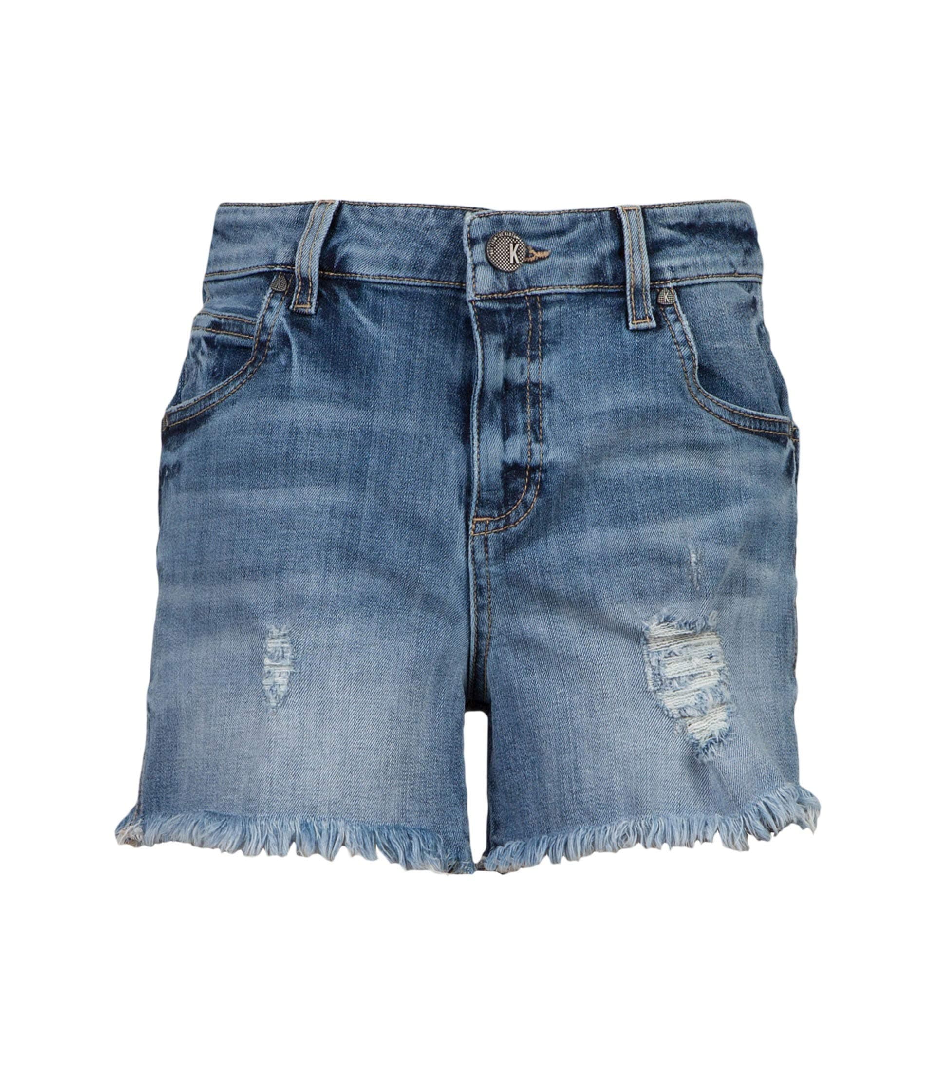 KUT from the Kloth Gidget High-Rise Frey Shorts