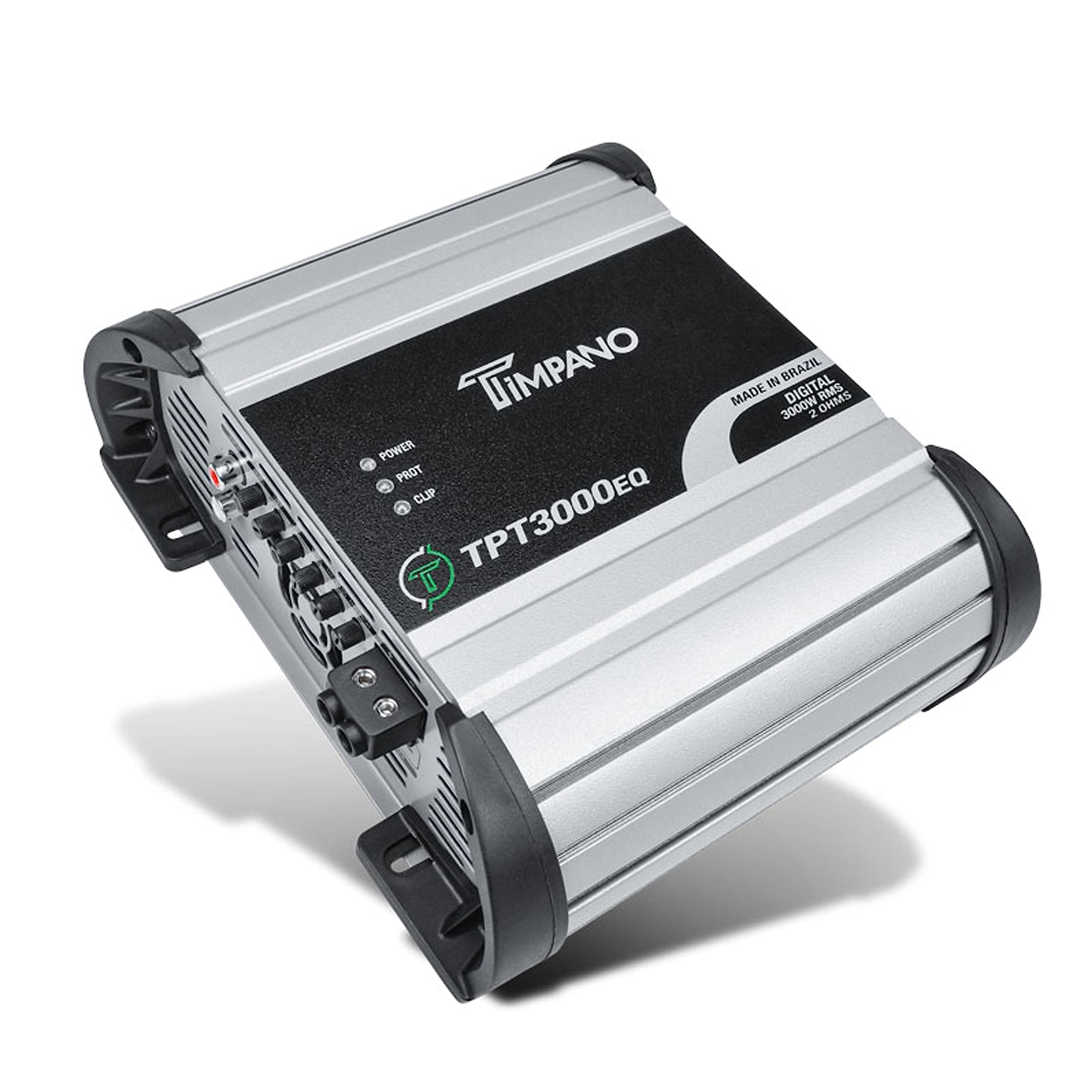 Timpano TPT-3000EQ 2 Ohm Compact Amplifier 3000 Watts, 1 Channel, Full Range Amp Class D for The Installation of, Woofers, Drivers and Tweeters on Pro Audio System