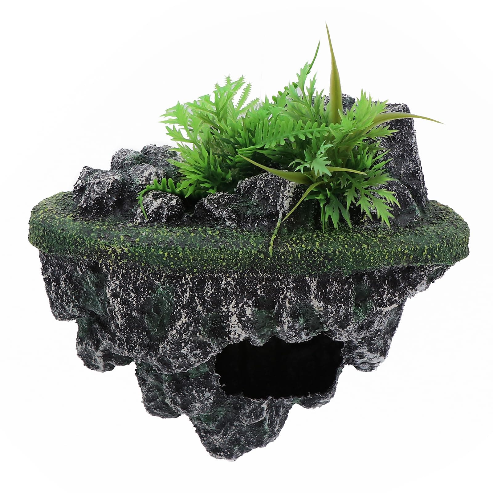 AQUA KT Turtle Floating Rock Tortoise Dock Basking Island Platform for Aquarium Pond Terrarium Habitat Decoration