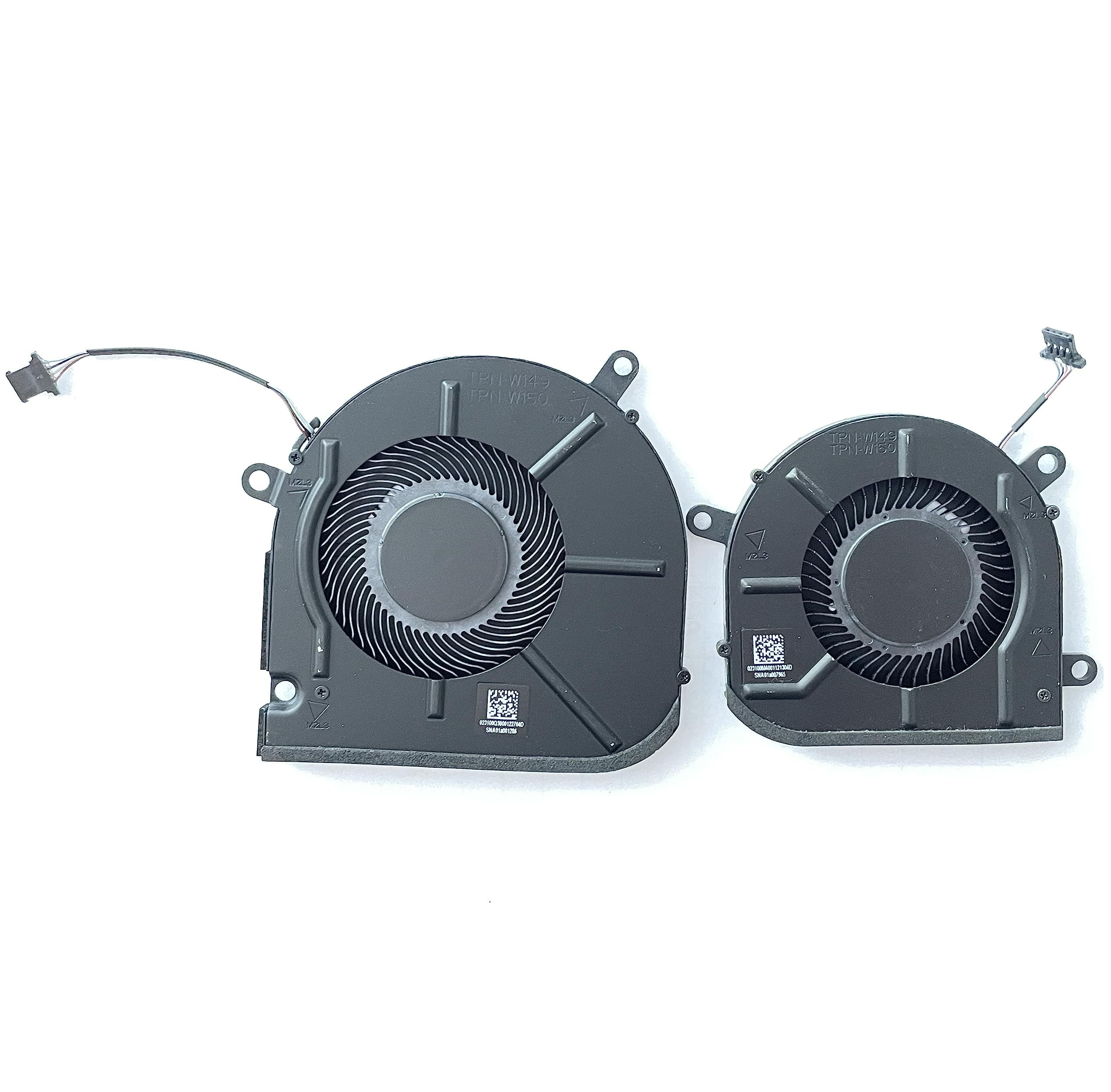 Fleshy Leaf Replacement CPU+GPU Cooling Fan for HP Envy X360 15M-EU 15M-ES 15T-ES 15Z-EU 15-EU TPN-W149 TPN-W150 DC5V Series EG50040S1-1C400-S9A EG50040S1-1C410-S9A M45465-001 M45466-001