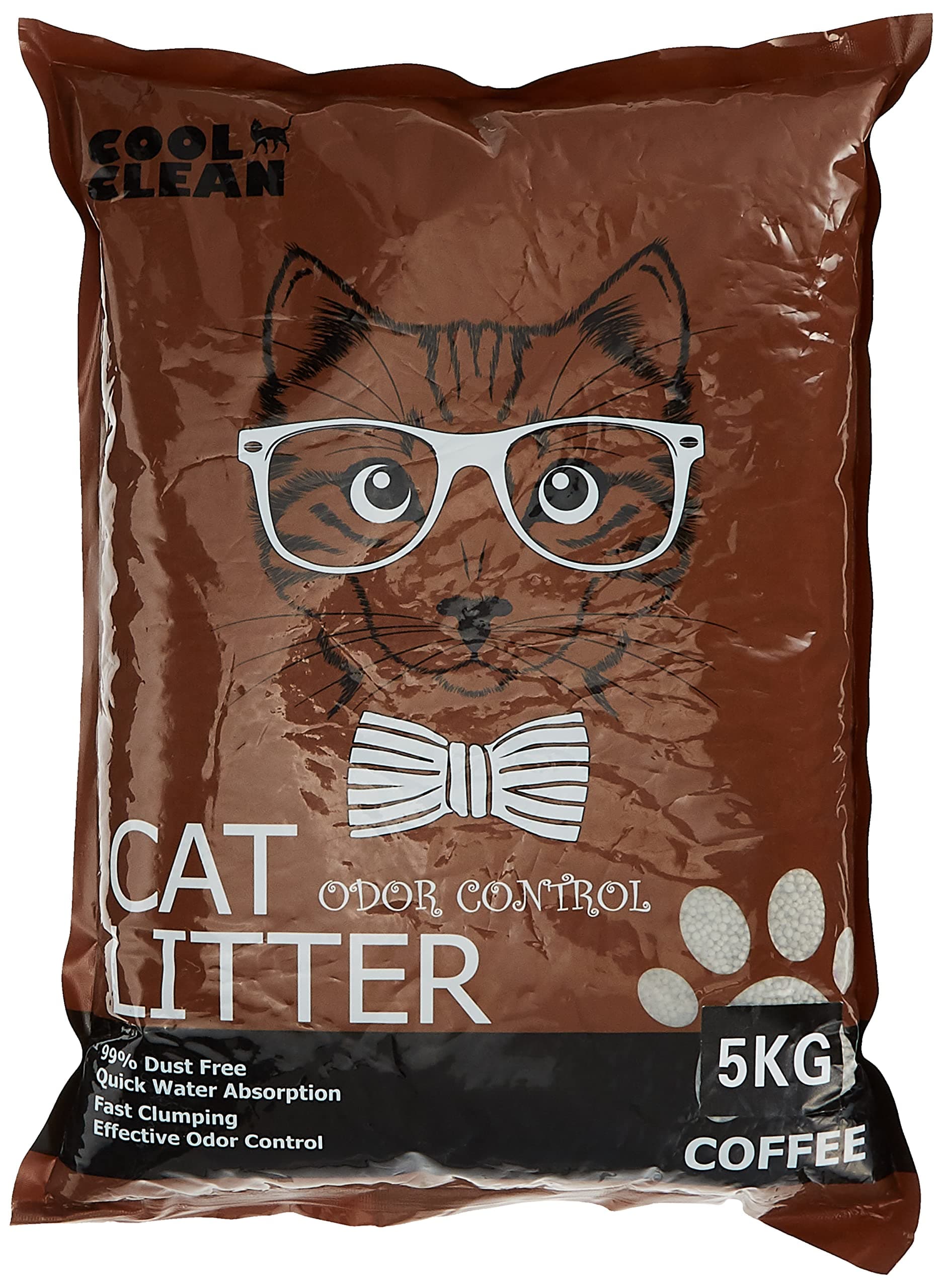 Cool Clean Clumping Cat Litter, Coffee - 5Kg