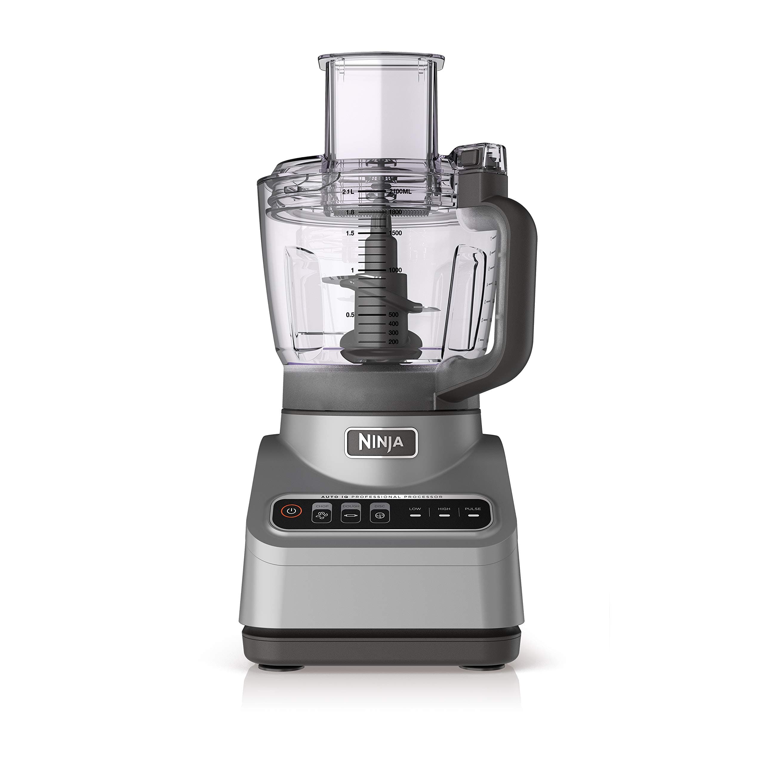Ninja Professional Plus Food Processor 850-Watts With Auto-iQ Preset Programs Chop Puree Dough Slice Shred With a 9-Cup Capacity and a Silver Stainless Finish (BN600C) - Canadian Version (Renewed)