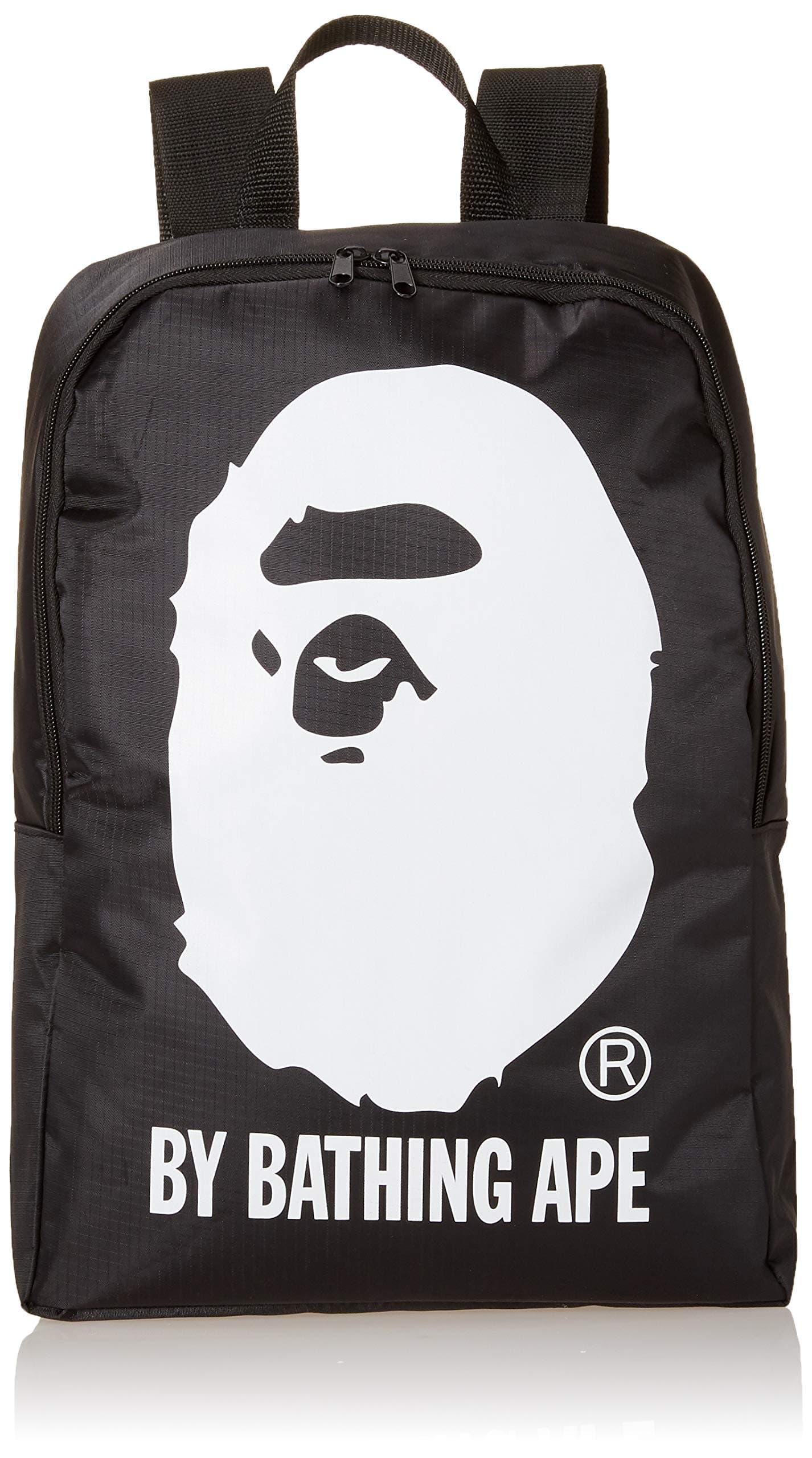 Bape | A Bathing Ape Backpack | Black Color With Printed Ape Logo