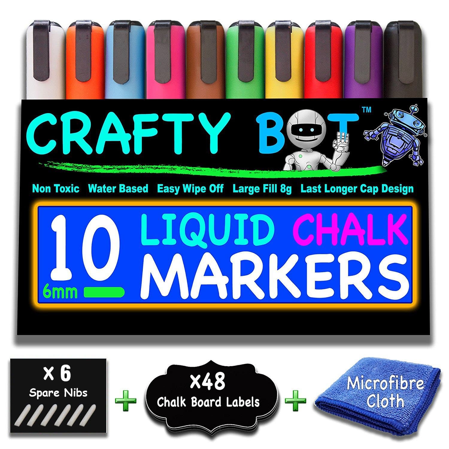 Liquid Chalk Markers 10 Pack