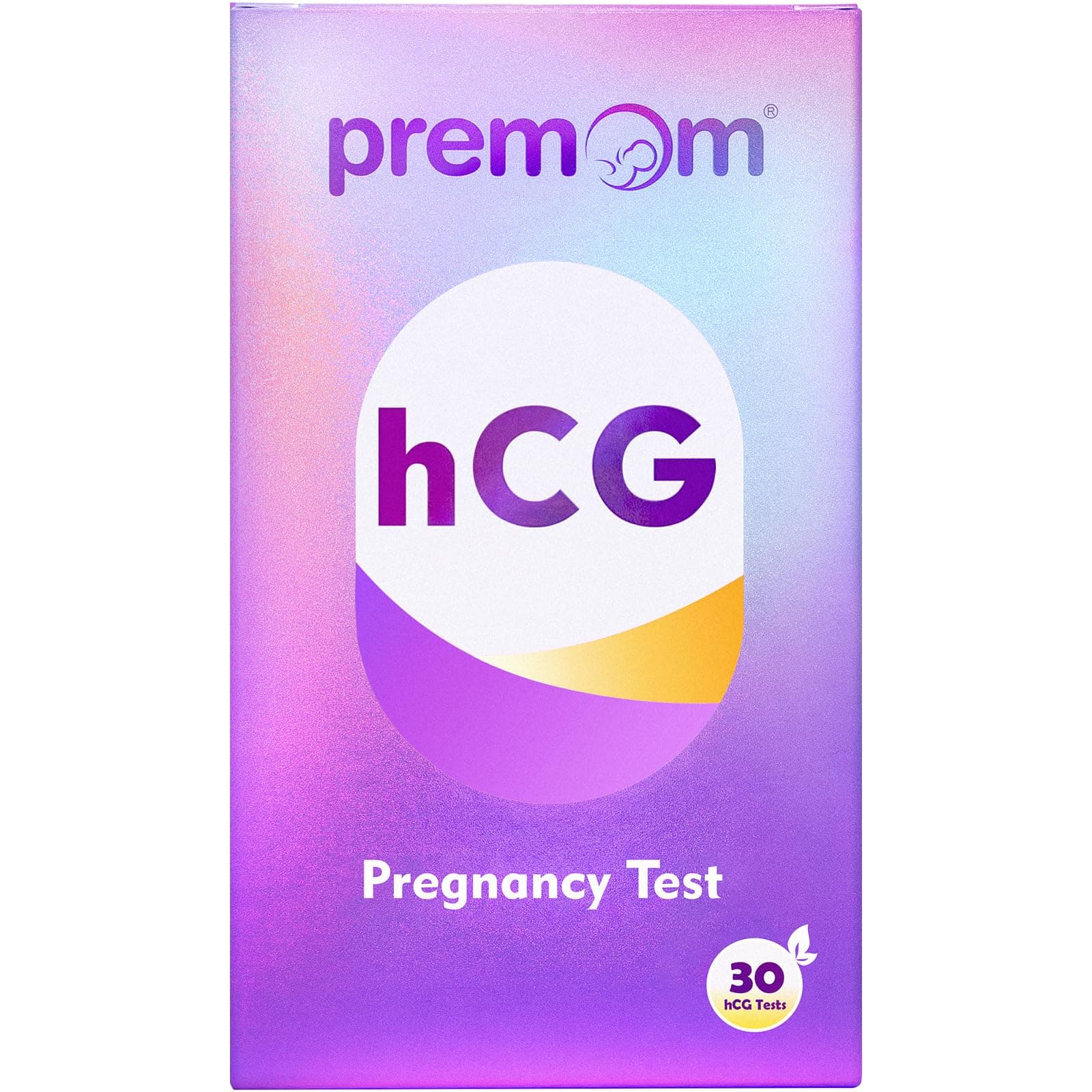 Pregnancy Test Strips- 30 Pack Early Detection Pregnancy Test Kit Powered by Premom Ovulation Predictor iOS and Android APP