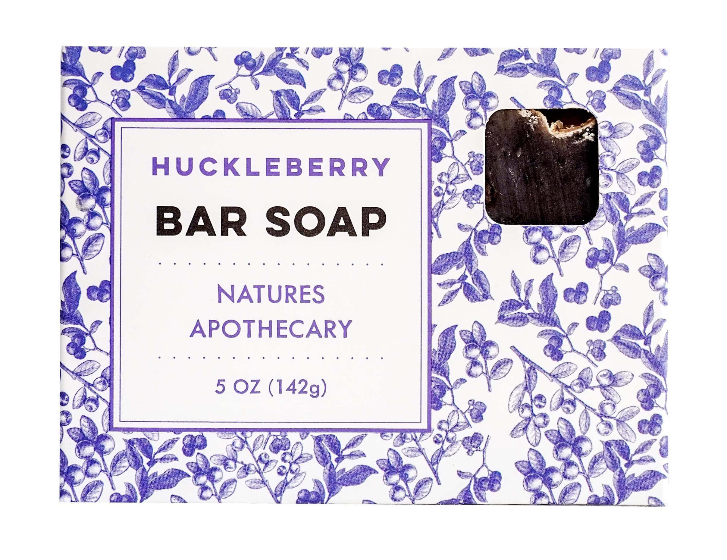 NATURE'S APOTHECARY Huckleberry Premium Bar Soap - Cold-Processed Castile Soap - Eco-Friendly, Vegan, Hypoallergenic, All-Natural, Handmade in USA by DAYSPA Body Basics