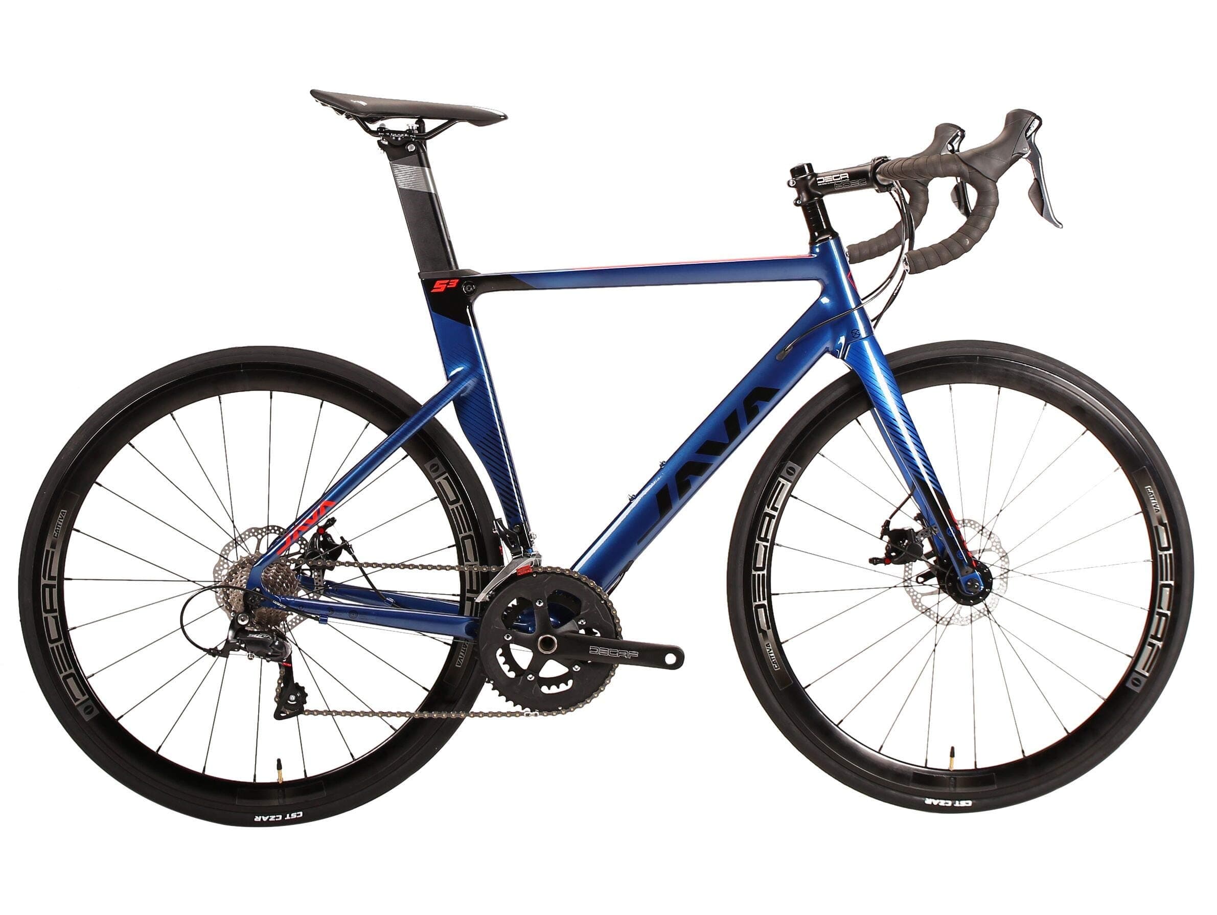 JAVA Siluro 3 Road Bike Racing Cycles Bicycles 700c Bikes with Shimano Sora 18 Speed (Blue, 53) …