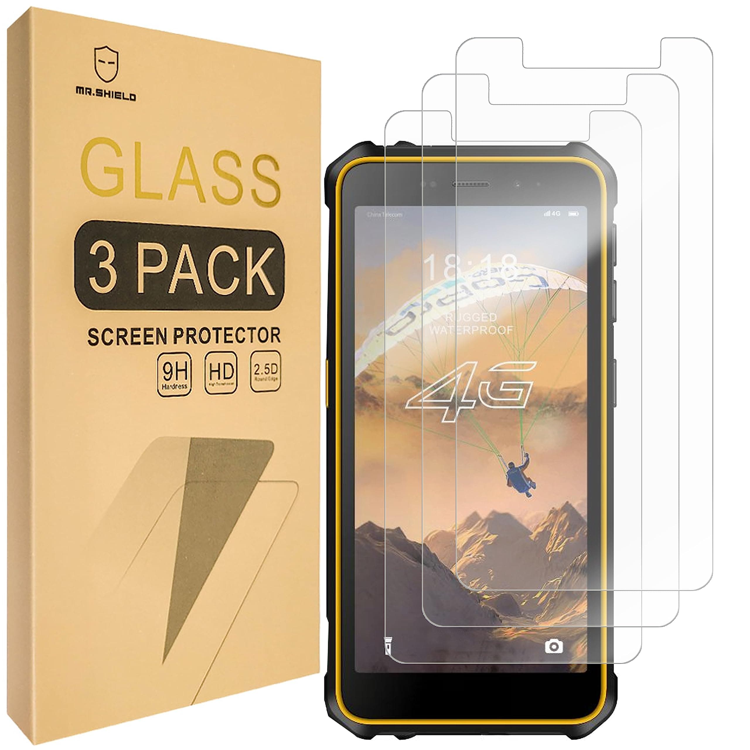 Mr.Shield[3-Pack] Screen Protector For Ulefone Armor X12 / Ulefone Armor X12 Pro [Tempered Glass] [Japan Glass with 9H Hardness] Screen Protector