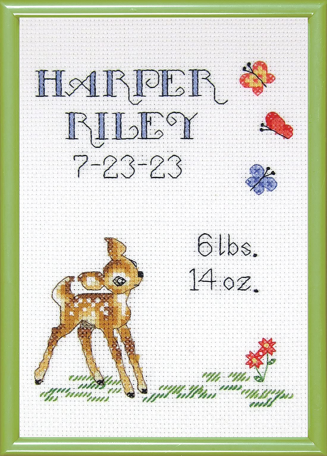 Tobin Janlynn Counted Cross Stitch Kit Multicolor, White