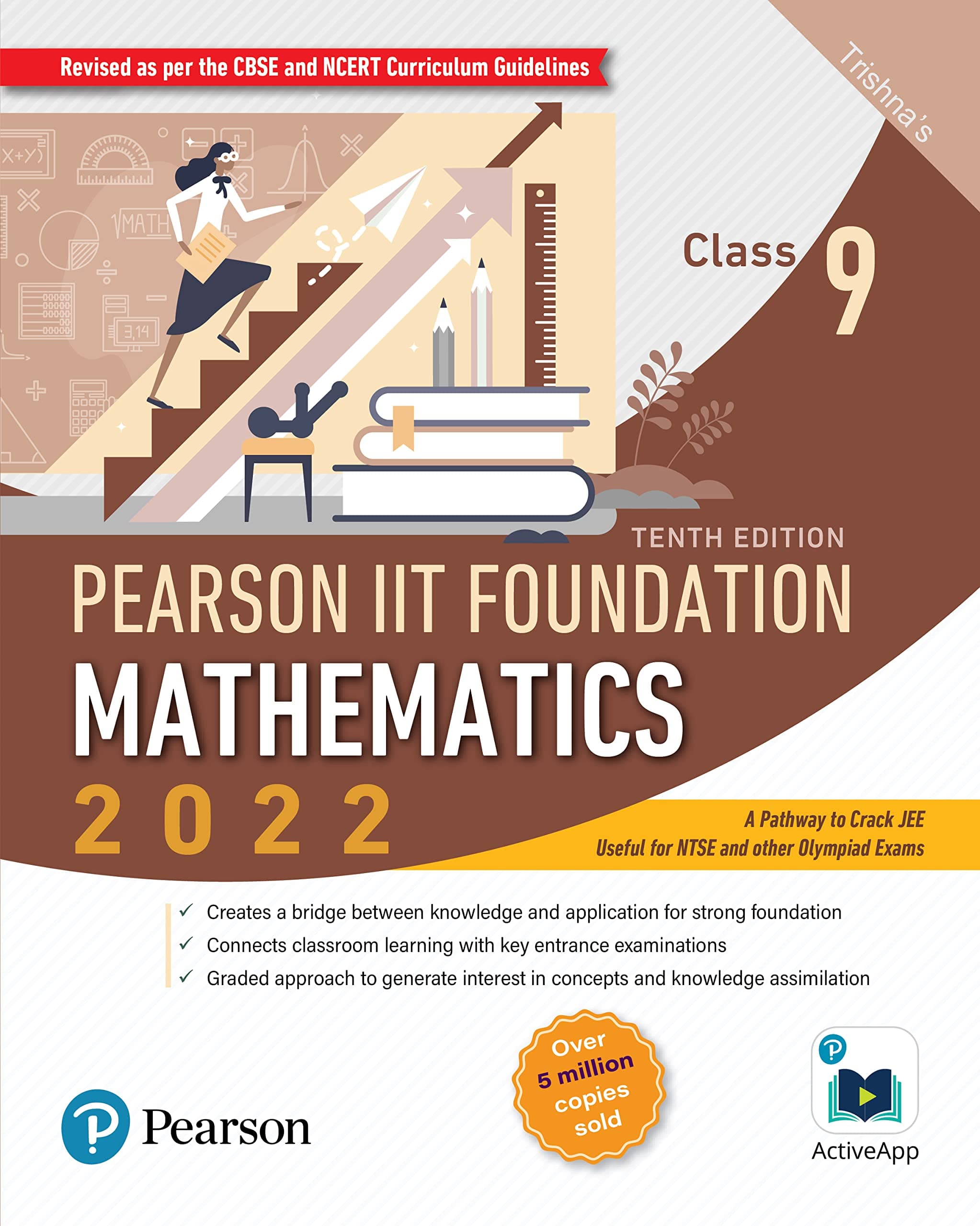 Pearson IIT Foundation Mathematics Class 9| Tenth Edition|for JEE, NTSE, Olympiad| Revised CBSE and NCERT|Free access to e-library for Self Preparation Paperback – 17 February 2022